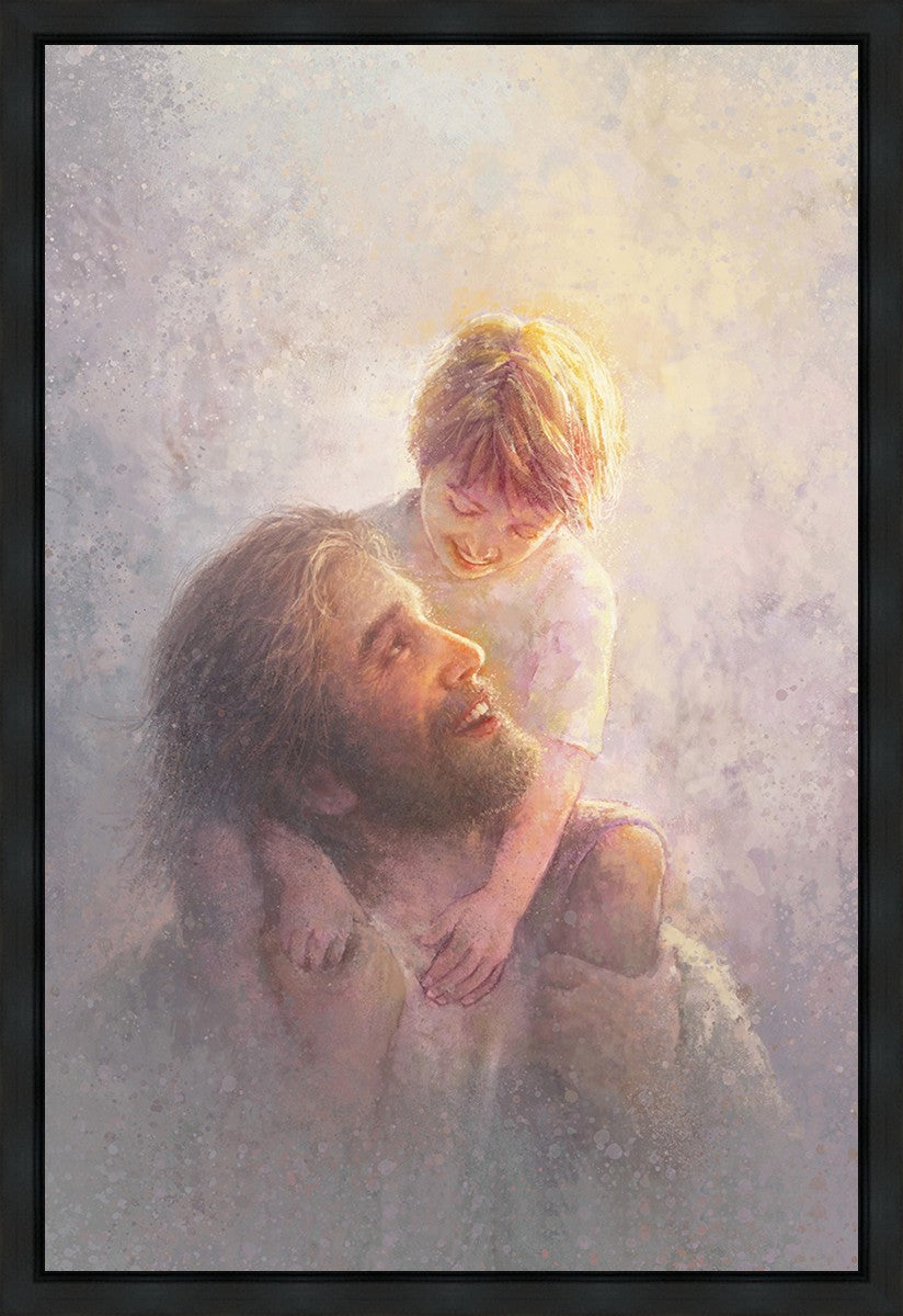 Light Upon His Shoulders Gallery Wrap Canvas Art - Premium Wall Decor for Living Room, Bedroom & Office - Inspirational Christian Home Decor Gift