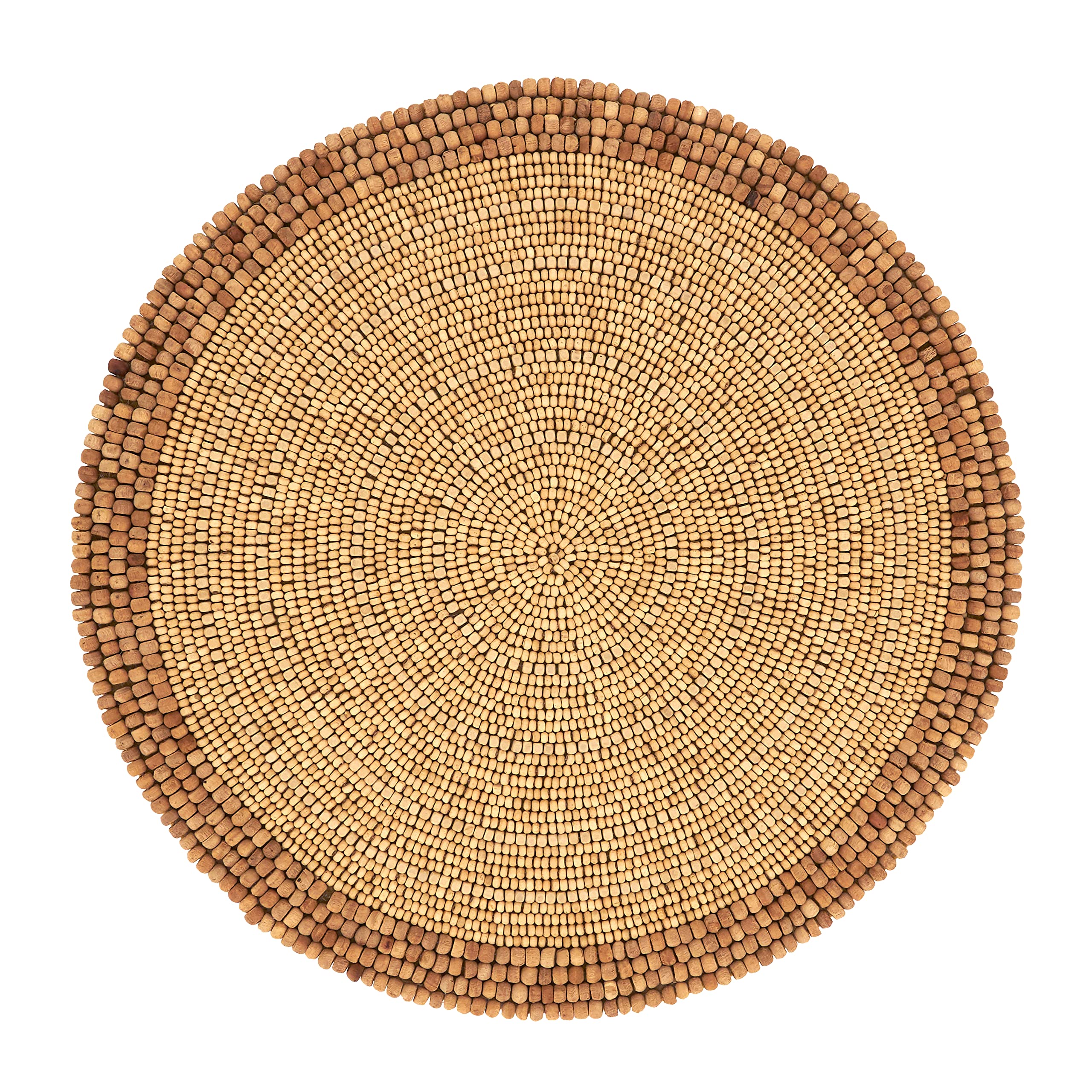 Elegant Beaded Placemats Set of 4 - Handwoven Boho Table Mats for Dining, Kitchen Decor, and Party Table Settings
