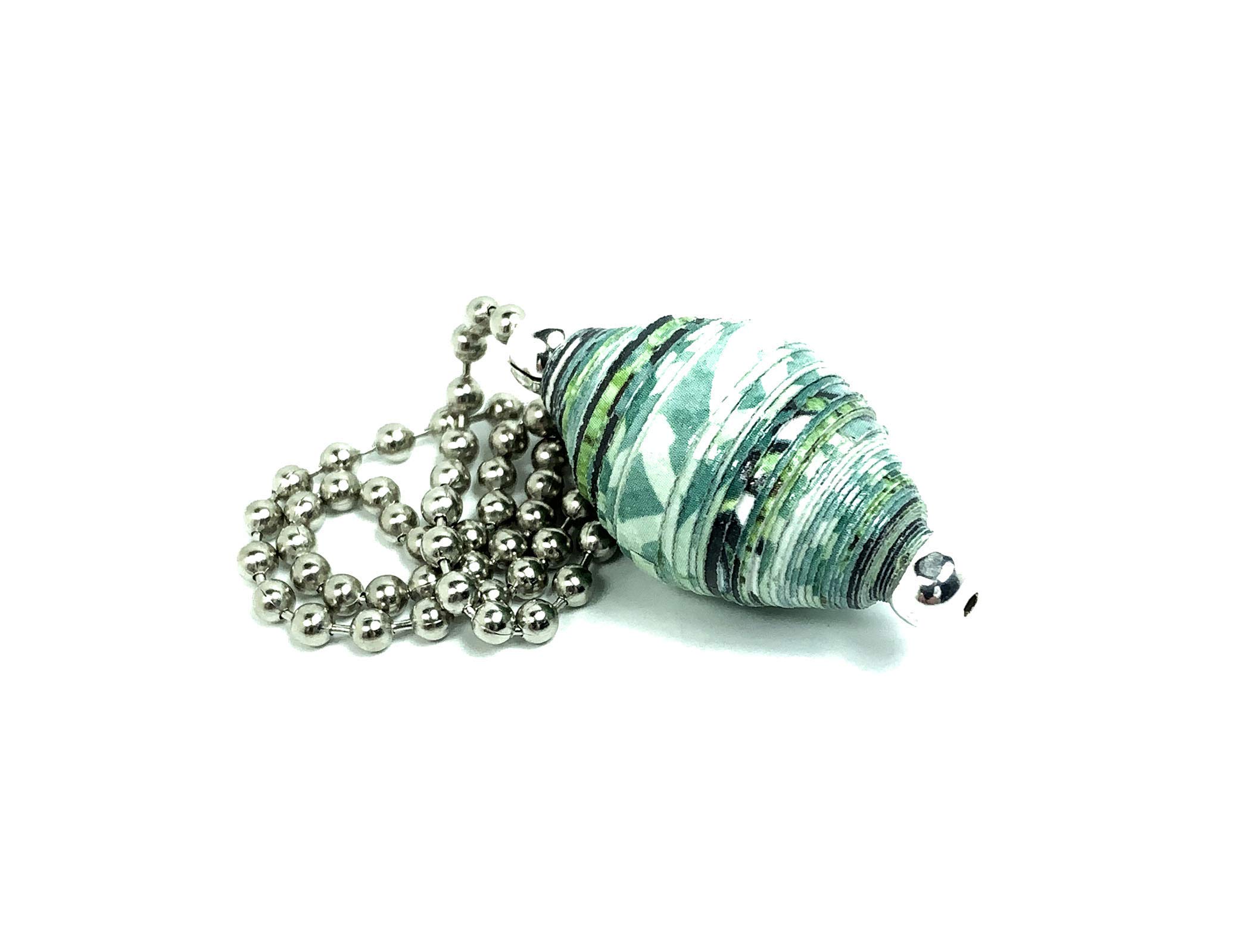 Decorative Ceiling Fan Pull Chain with Connector Link - Vintage Style Light Switch Cord for Home, Bedroom & Living Room Lighting Control