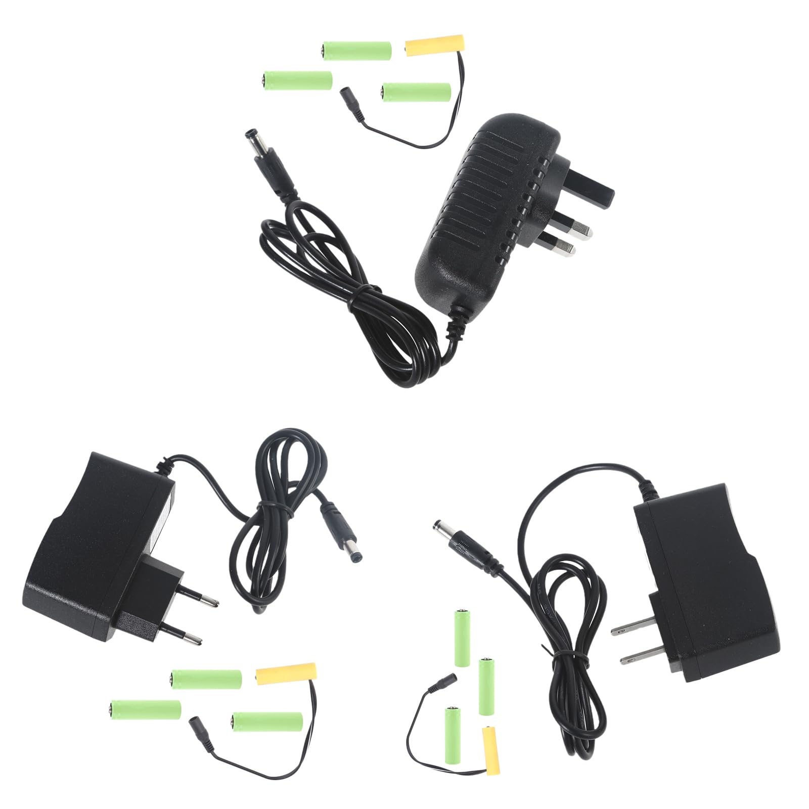 6V AA Battery Eliminator Power Adapter - 110V/220V AC to DC Power Supply Cable - Replace 4x1.5V AA Batteries for Electric Toys, Clocks, LED Lights - Perfect for Home, Office & Travel Use