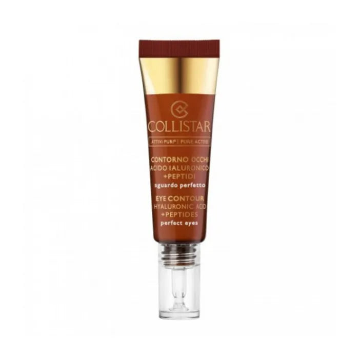 Collistar Eye Contour Cream with Hyaluronic Acid - Anti-Aging Eye Treatment for Dark Circles & Wrinkles - Perfect for Daily Skincare Routine & Night Care