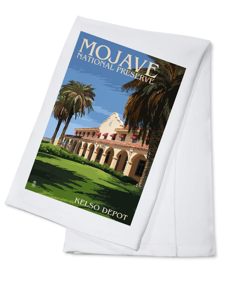 Kelso Depot Mojave National Preserve California 100% Cotton Tea Towel - Decorative Hand Towel for Kitchen & Home - Perfect for Dish Drying, Gift Giving & Vintage Decor