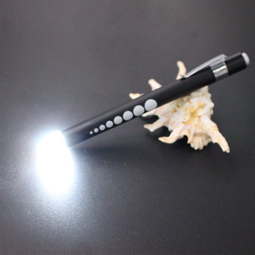 2024 Newest LED Light Ballpoint Pen - 2-in-1 Metal Writing Pen with Bright LED Light for Writing in Dark - Perfect for Night Work, Emergency Use & Gift Giving (Black)