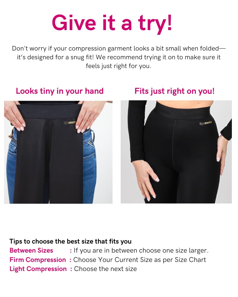 LIPOELASTIC Active Leggings for Women - Medical Grade Compression Leggings, Lipedema & Gym Workout Leggings with Breathable Fabric | Perfect for Yoga, Running & Post-Surgery Recovery