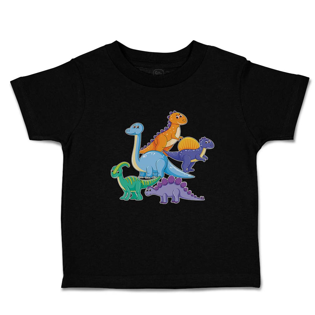 Custom Personalized Toddler T-Shirt - 100% Soft Cotton Dinosaur Print Tee for Boys & Girls - Perfect for Birthday Gifts, Playdates & Family Photos