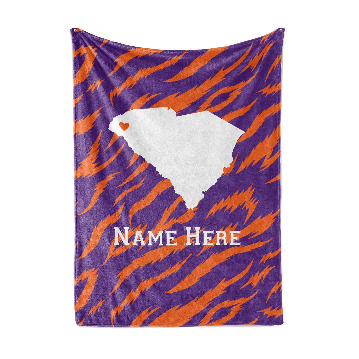Custom Personalized Fleece Throw Blanket with Family Name - South Carolina State Pride Series & Death Valley Edition - Cozy Gift for Home, Sofa & Outdoor Adventures