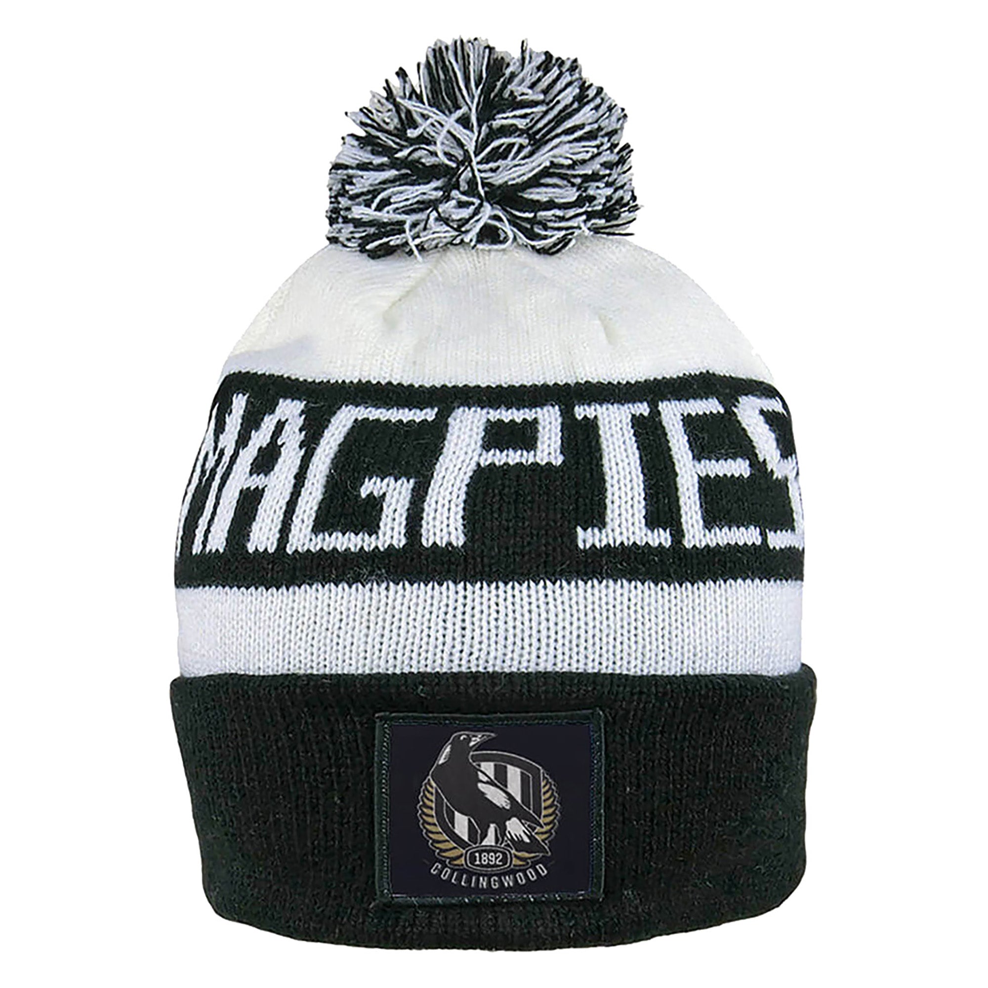 Collingwood Football Club AFL Beanie for Adults - Warm Winter Knit Hat for Men & Women - Perfect for Football Games & Outdoor Activities