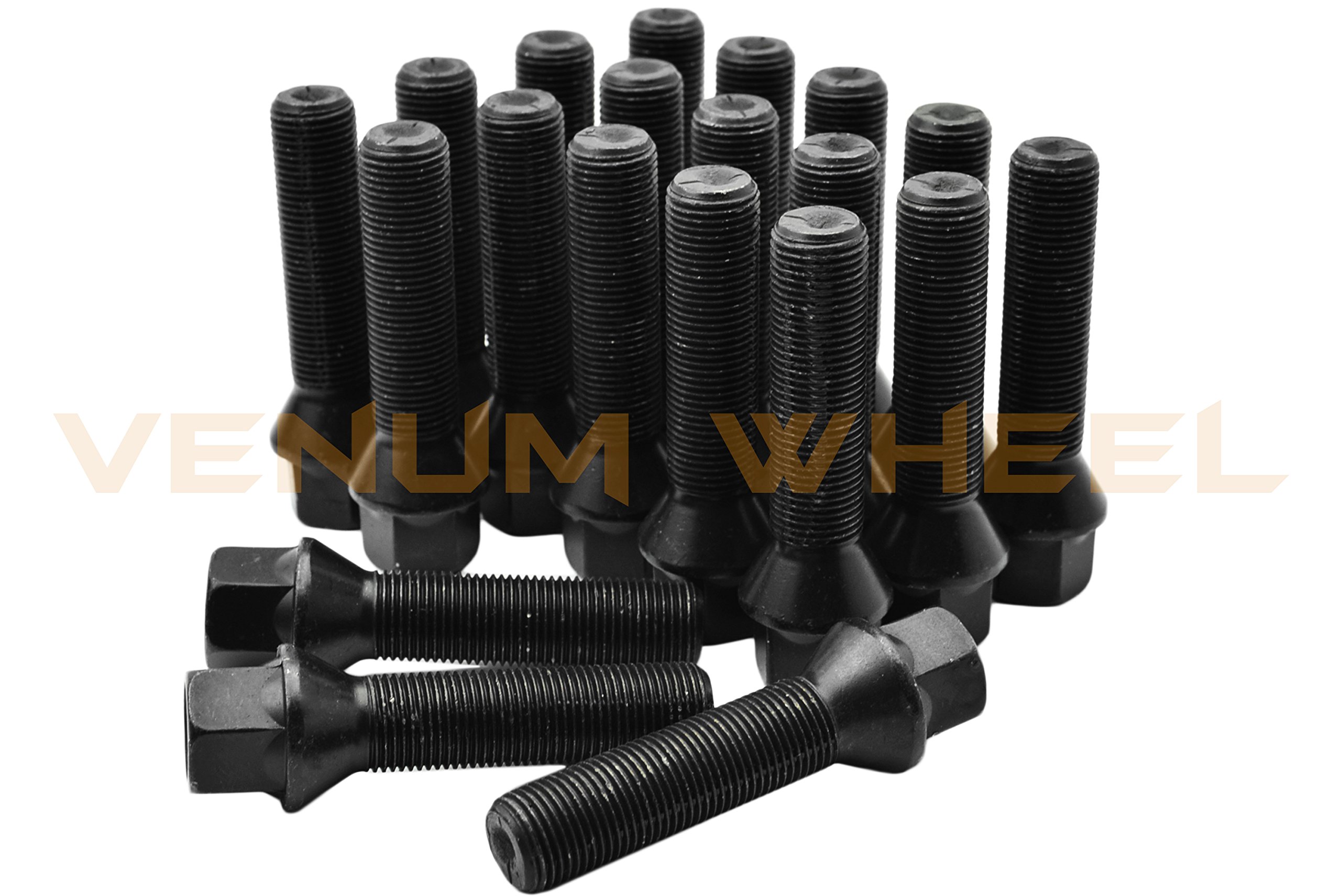 4-Piece Hub Centric Wheel Spacers Kit - 20mm Thick - Fits 5x100 & 5x112 Bolt Patterns - Includes 20 Conical Tapered Lug Bolts (14x1.5) - Compatible with Audi A3/A4/A6 & Volkswagen Golf/Jetta - Perfect for Aftermarket Wheels & Enhanced Stance Upgrades