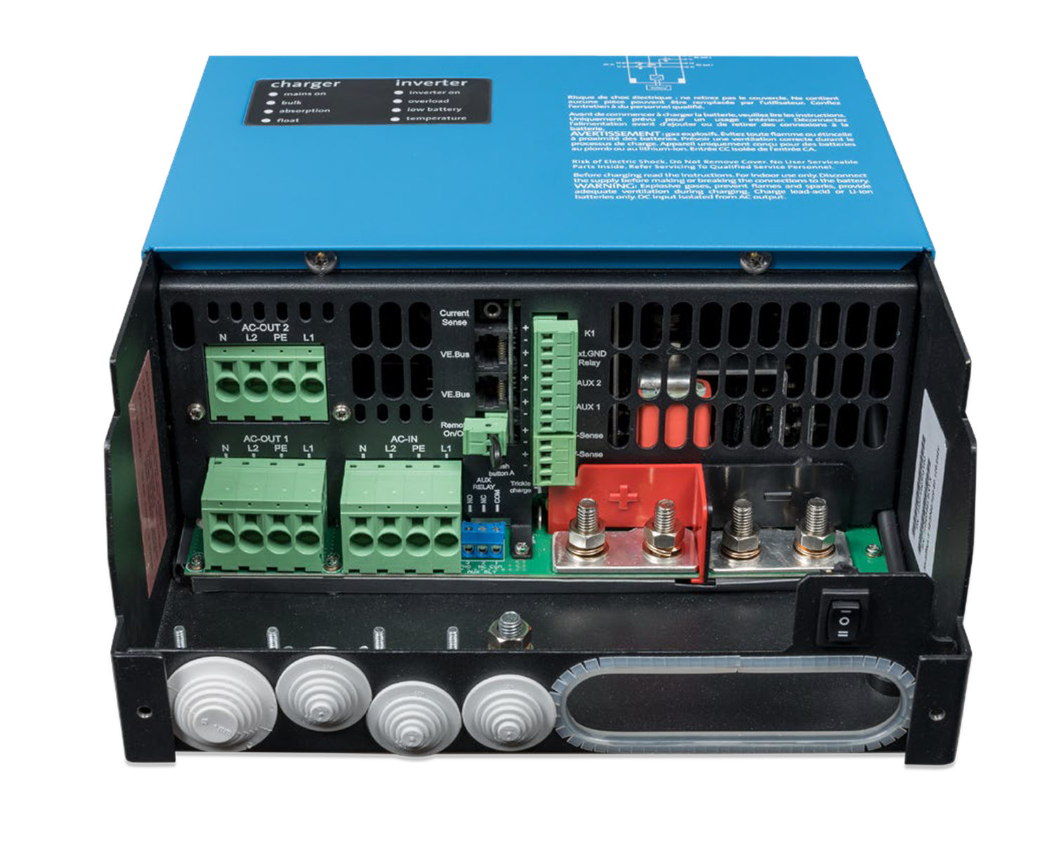 Victron Energy MultiPlus II 12V 3000VA 120A Inverter/Charger with 2x120V Output - Perfect for RVs, Boats & Off-Grid Solar Power Systems