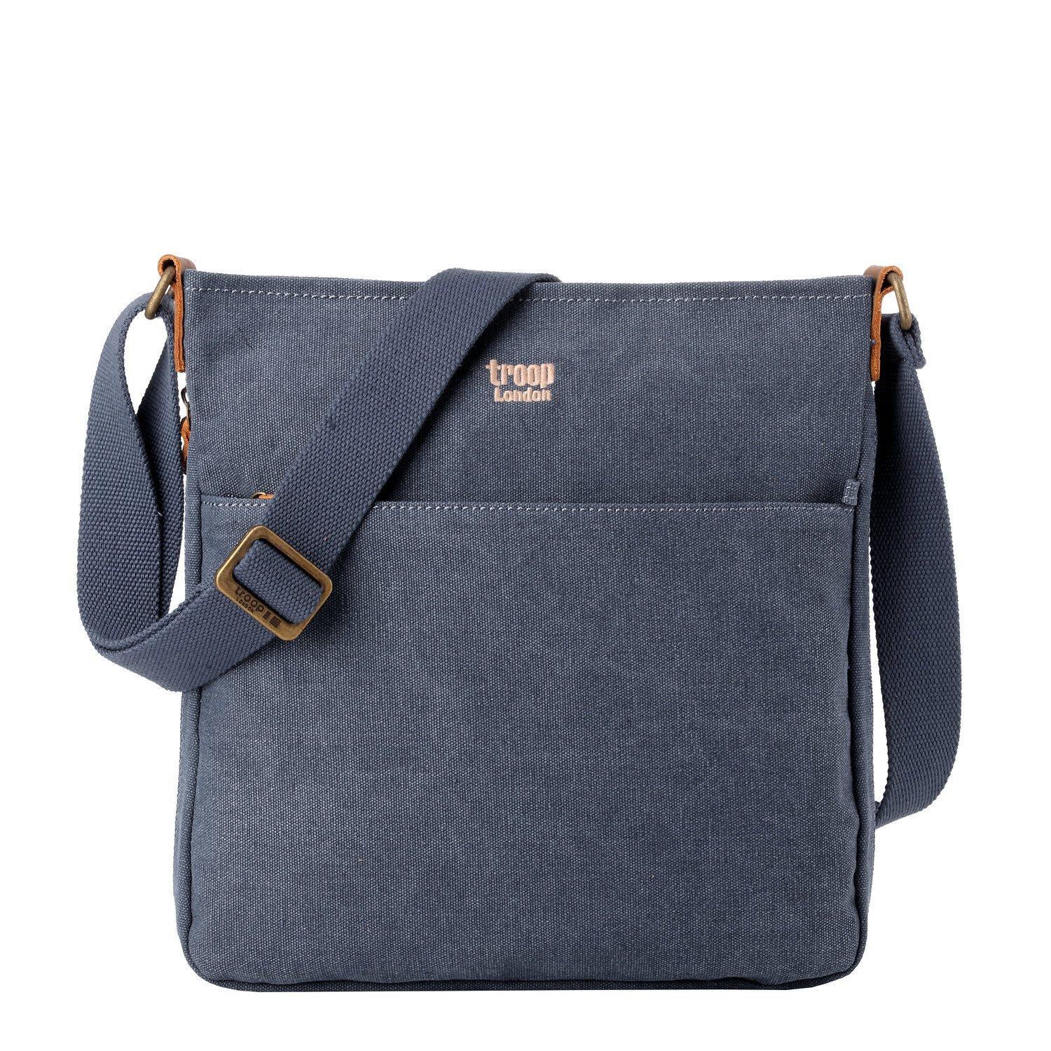 TRP0236 Troop London Classic Canvas Crossbody Bag - Stylish & Durable for Travel, Work & Everyday Use