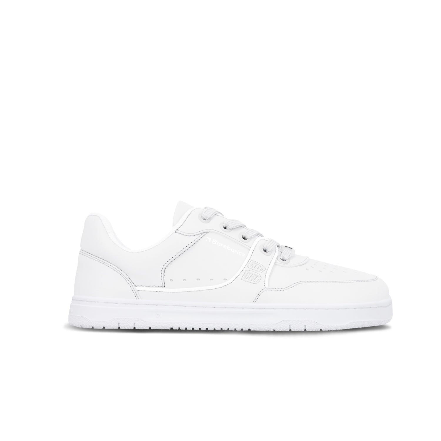 Barefoot Sneakers Barebarics Arise All White - Minimalist Running Shoes for Natural Movement & Gym Workouts