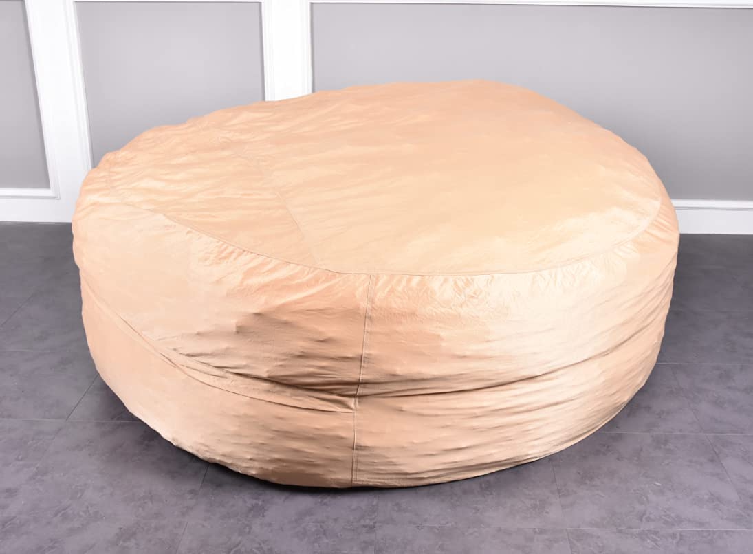 5ft Memory Foam Bean Bag Chair with Removable Liner - Ultra Soft Microfiber Big Sofa for Living Room, Bedroom & Game Room - High Resilience Sponge Foam Filling for Comfortable Lounging & Relaxation