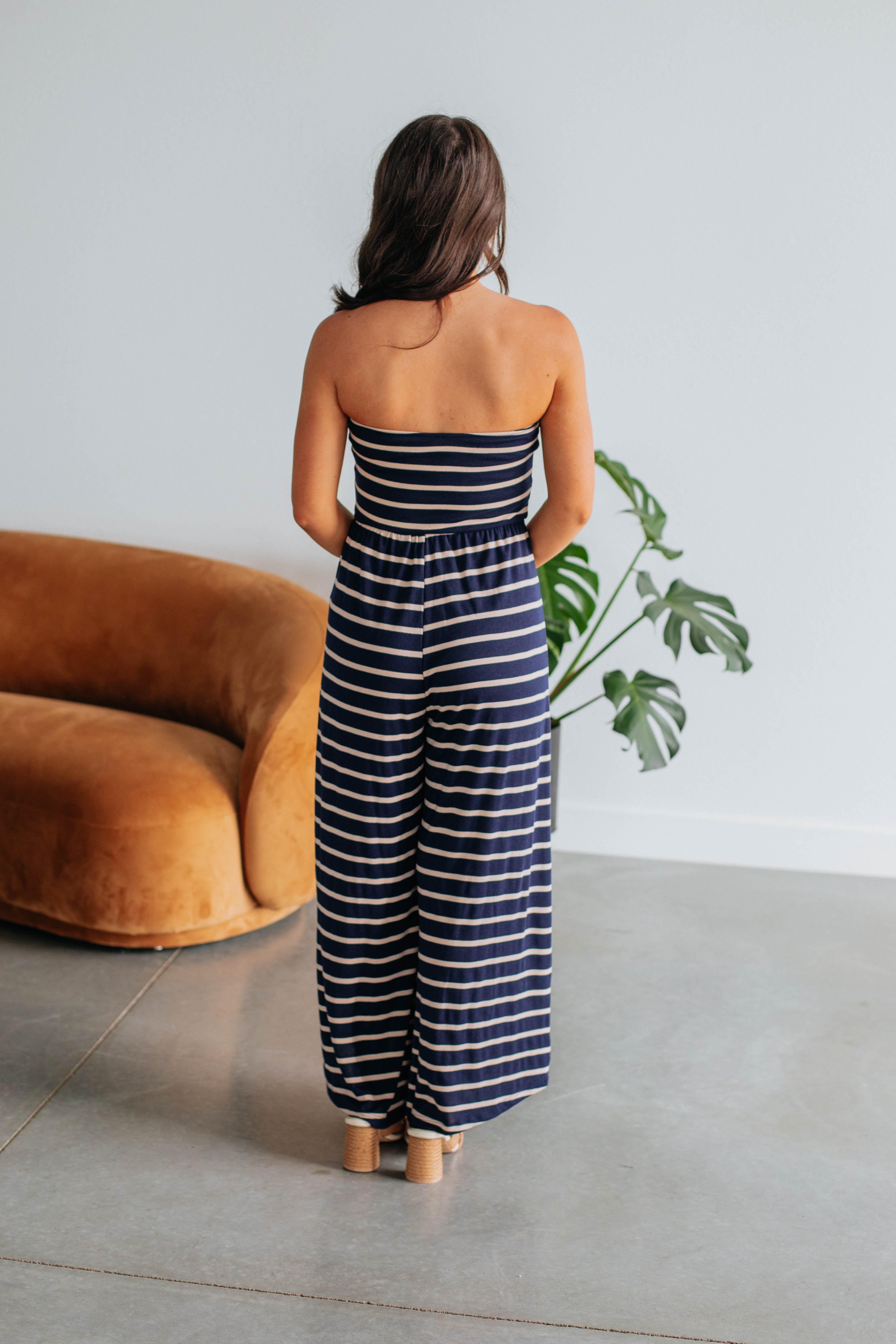 Elina Striped Jumpsuit for Women - Fashionable One Piece Romper with Pockets | Perfect for Summer, Beach, and Casual Outings