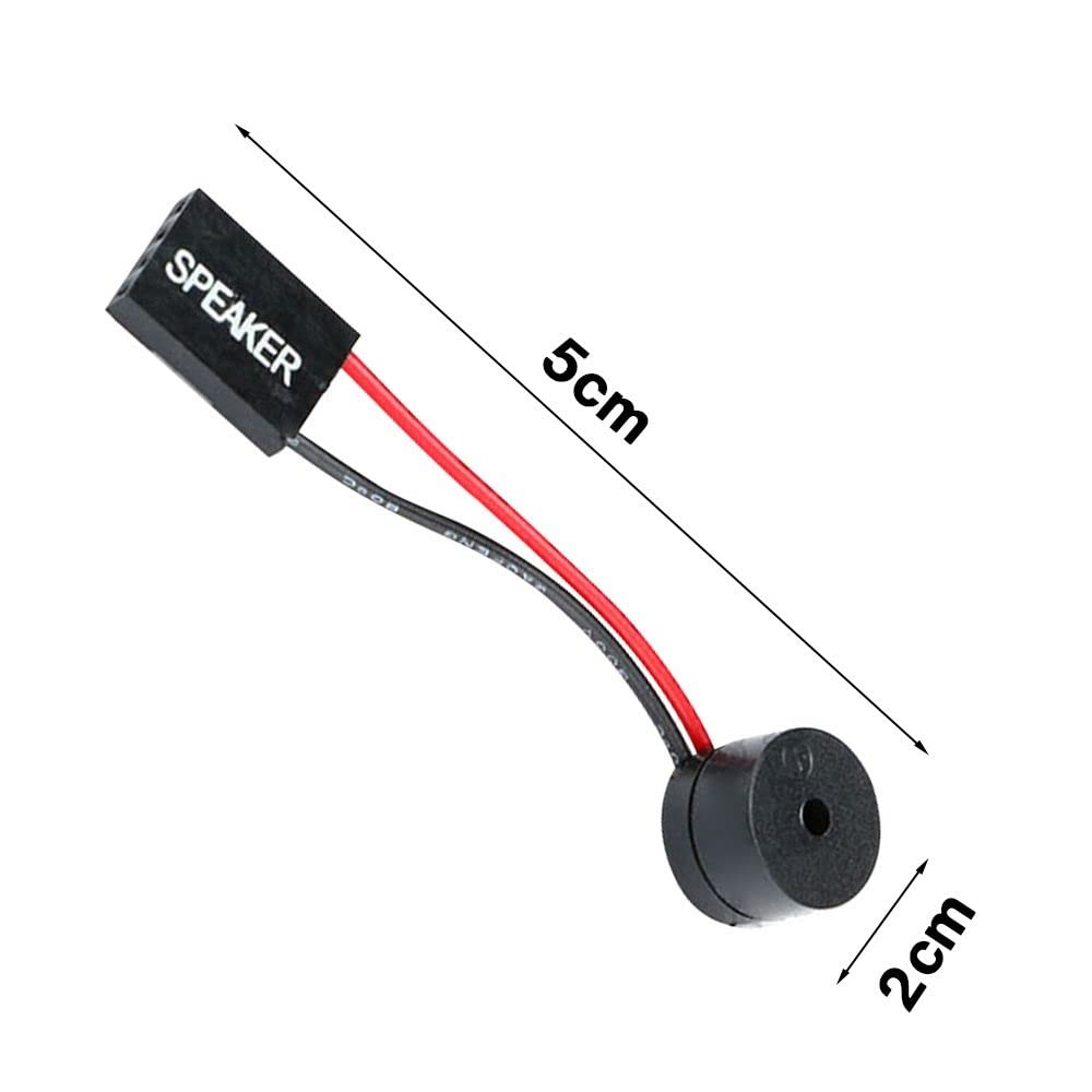 10pcs PC Case Mini Speakers - Onboard Buzzer Alarm Beep Sound Module for Computer Motherboard | DIY PC Build & Repair Accessories for Gaming Rigs and Workstations
