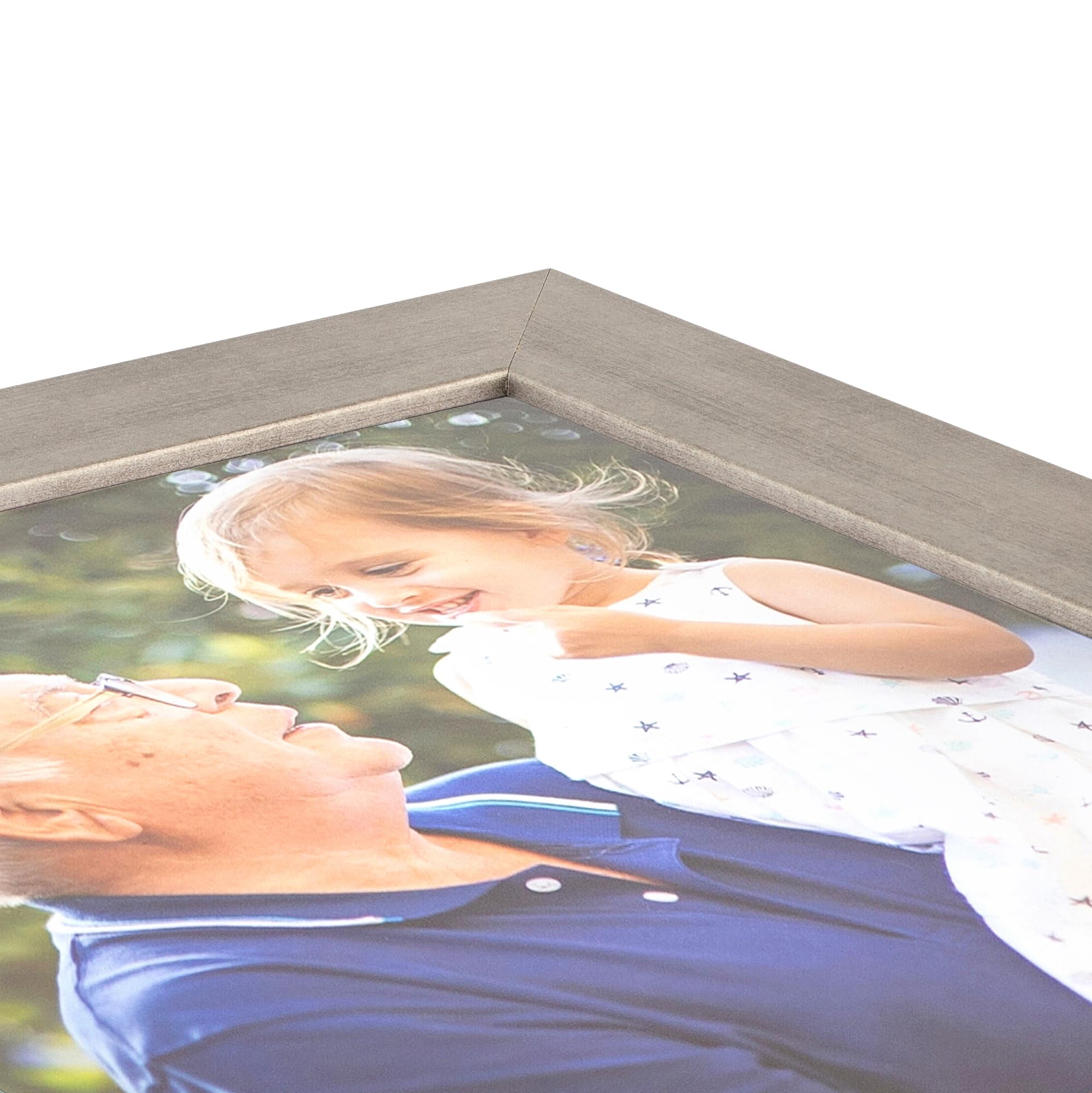 ArtToFrames 8x42 Inch Silver Picture Frame - 2 Inch MDF Poster Frame in Muted Warm Silver Finish - Perfect for Wall Art, Photos & Posters - Includes Economy Acrylic - Ideal for Living Room, Bedroom & Office Decor