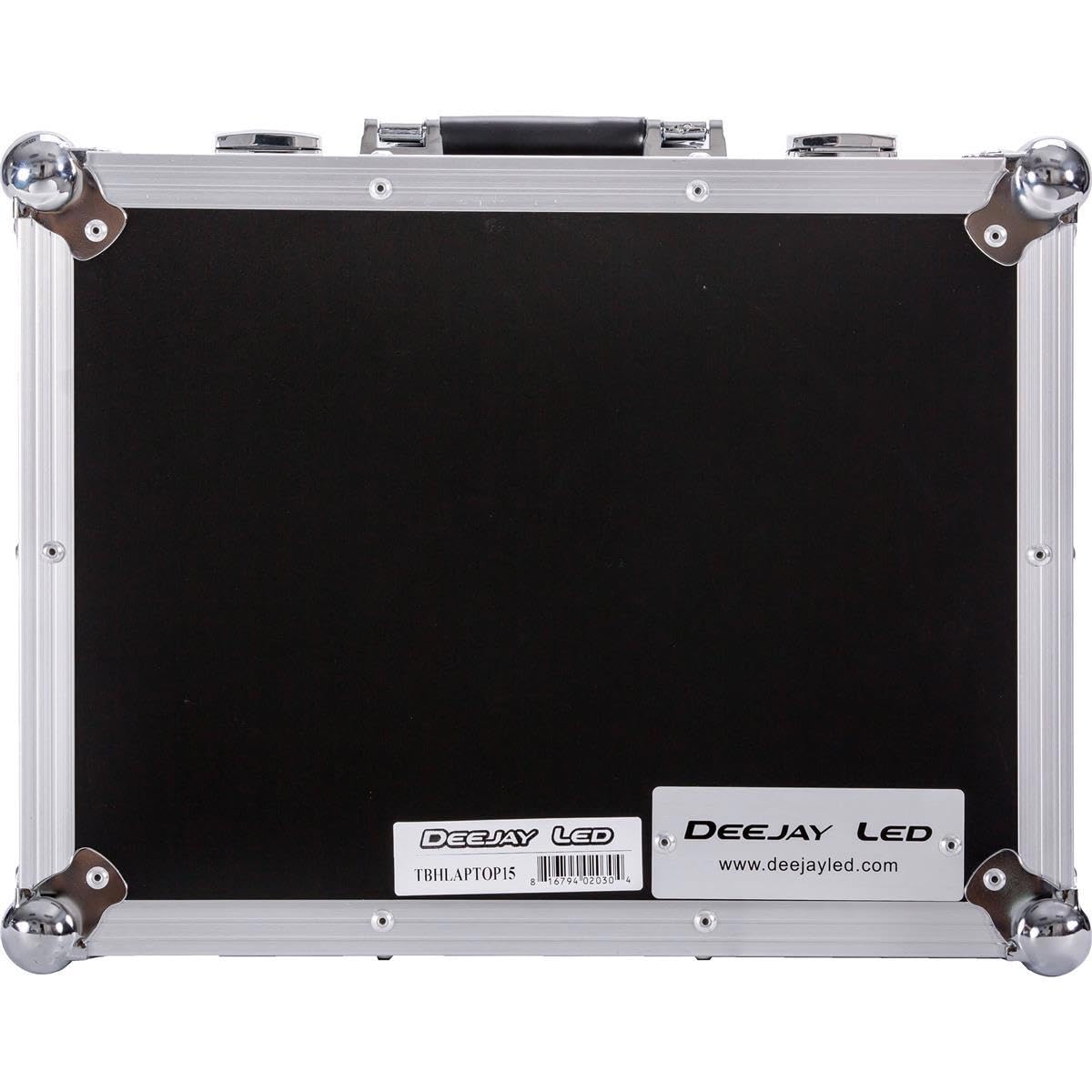 DEEJAYLED TBH Flight Case for 15 Inch Laptop & Accessories - Protective Hard Shell Carrying Case for Travel, Business & DJ Equipment (TBHLAPTOP15) - Perfect for Airplane, Office & Music Performances