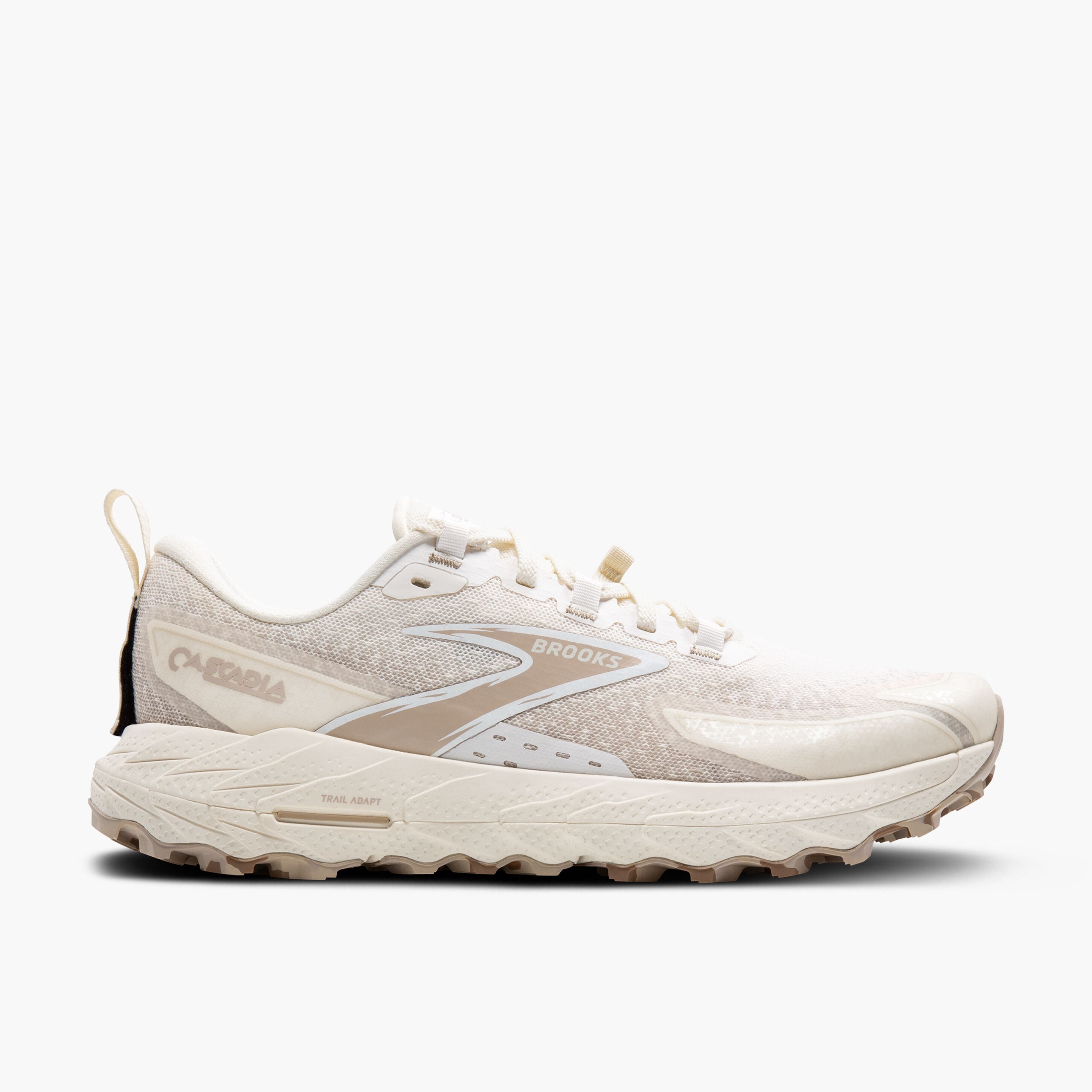 Women's Cascadia 18 Trail Running Shoes - Lightweight Hiking Sneakers for Women (Coconut/Chateau/White) | Perfect for Outdoor Adventures, Jogging & Gym Workouts