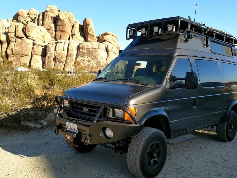Aluminess Heavy-Duty Roof Rack for Ford E-Series Vans (1992-2014) | Durable Aluminum Cargo Carrier for Camping, Off-Road & Adventure Gear Storage