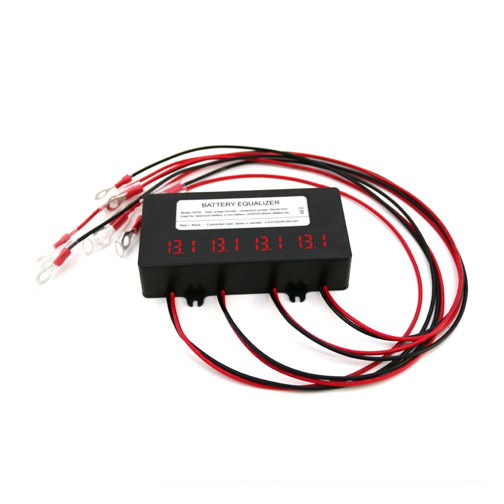 **HA01 HA02 Battery Equalizer - 12V 24V Lead Acid Battery Voltage Balancer & Charger Regulator for Solar Panel, RV, Boat, Marine, and Off-Grid Power Systems (Color: HC02)**