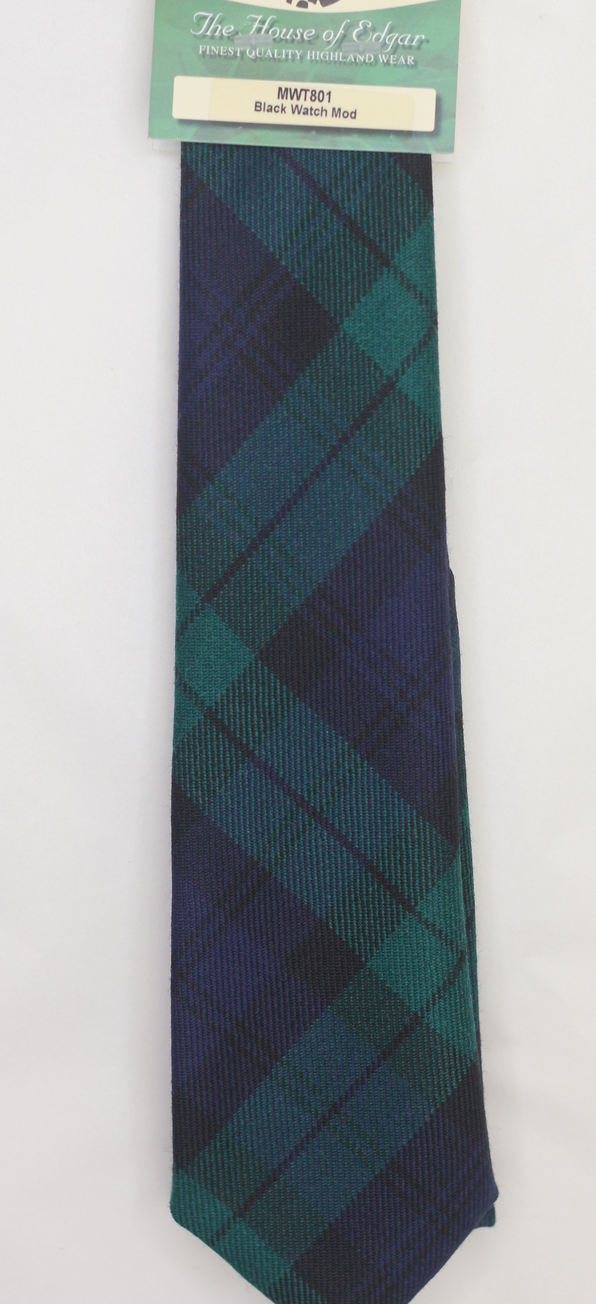 Black Watch Tartan Tie - Classic Scottish Plaid Necktie for Men | Perfect for Weddings, Business & Formal Events