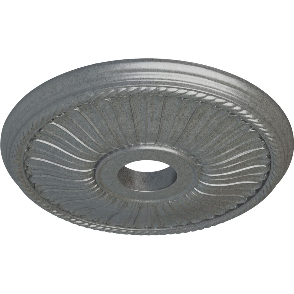 Ekena Millwork CM20BE1PLS 20-Inch Hand-Painted Platinum Ceiling Medallion - 20 1/8