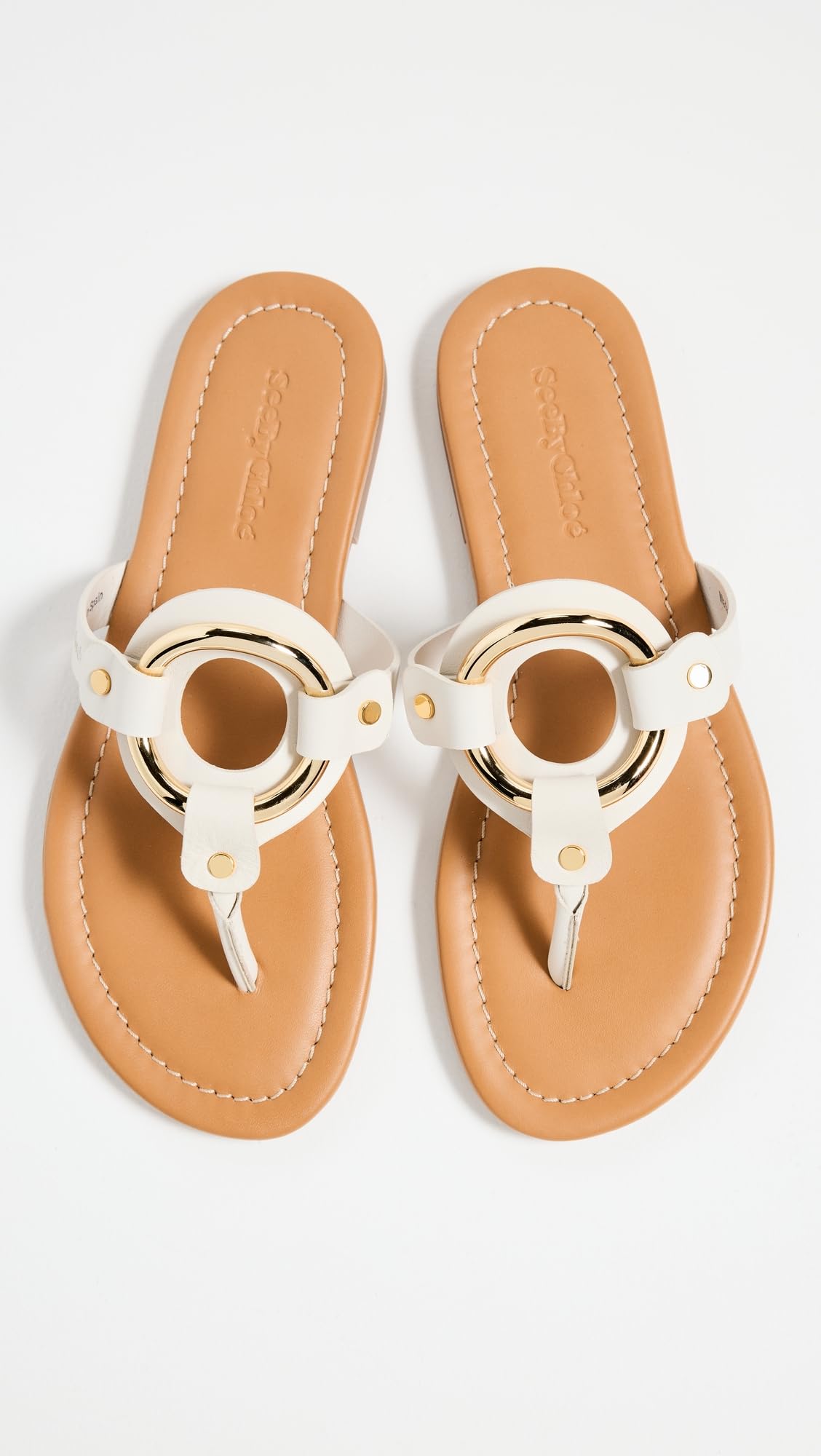 See by Chloe Women's Hana Leather Slide Sandals - Comfortable Summer Casual Shoes for Beach, Vacation & Everyday Wear