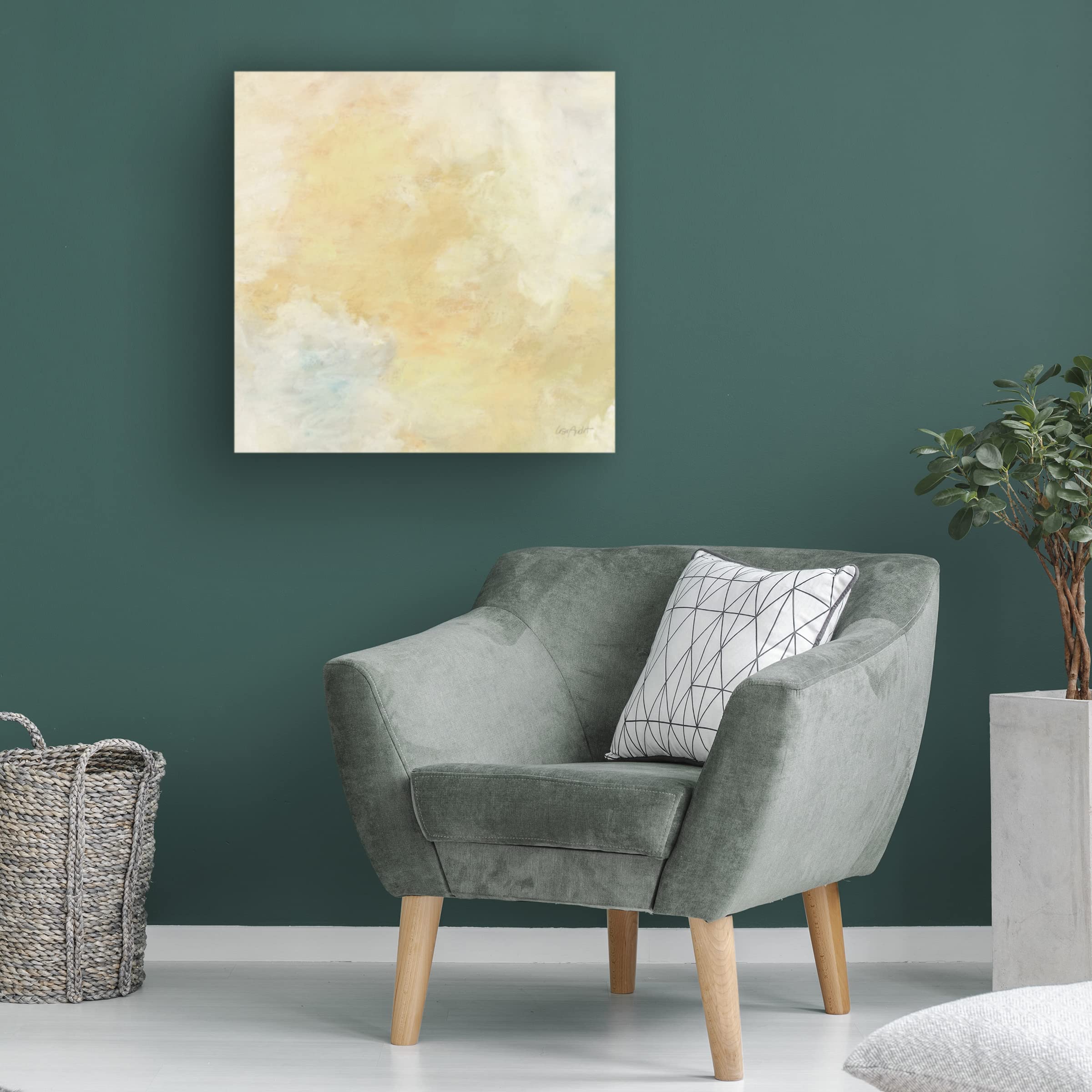 Golden Sky 02 Canvas Wall Art Print by Lisa Audit - Modern Landscape Painting for Living Room, Bedroom & Office Decor