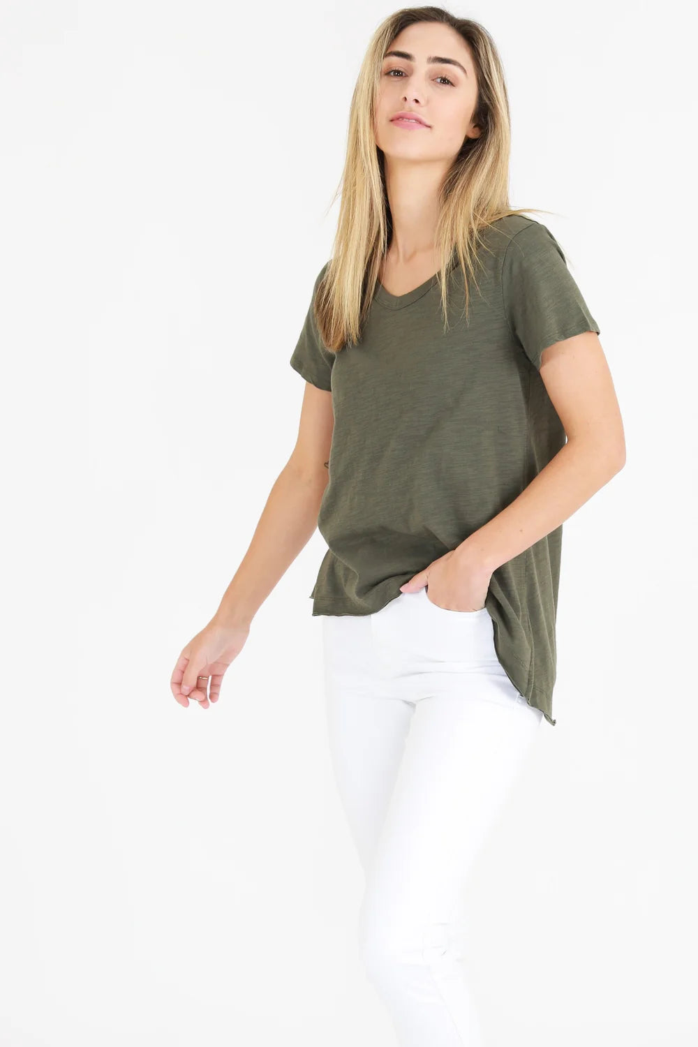 Thornton Tee - Soft Cotton Men's T-Shirt in Khaki | Casual Wear, Street Style & Everyday Comfort