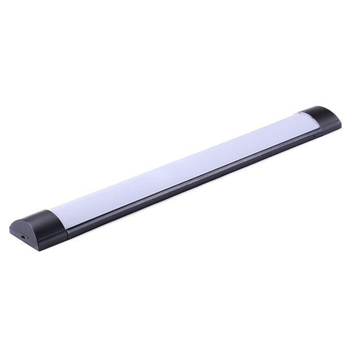 40W LED Batten Light - Adjustable CCT (3000K-6500K) - Black Finish - Energy Efficient Shop Lighting for Warehouses, Garages & Retail Stores