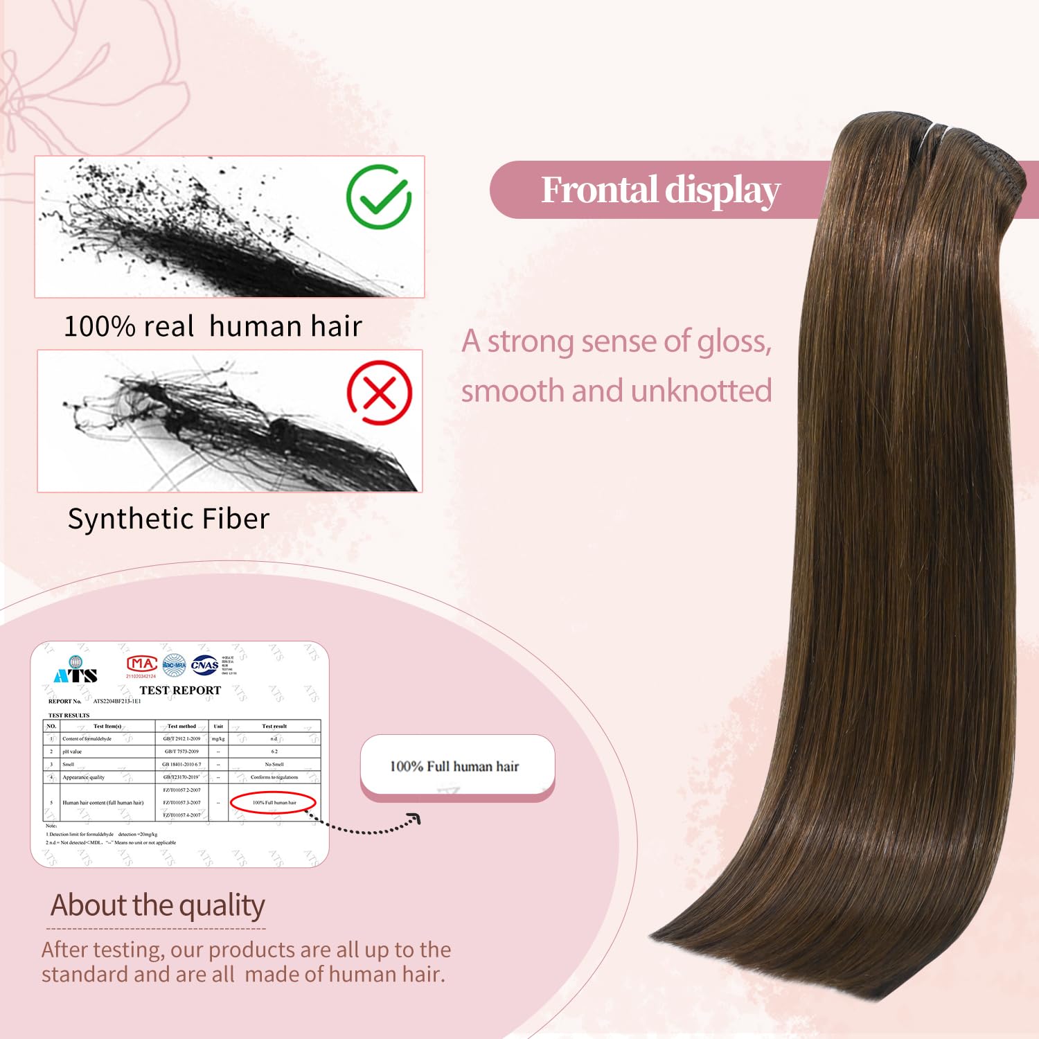 HUAYI 20 Inch Medium Brown Clip-In Hair Extensions - 7pcs 70g Real Human Remy Hair, Soft & Natural Straight Double Weft for Women | #4 Chocolate Brown | Perfect for Daily Wear, Parties & Special Occasions