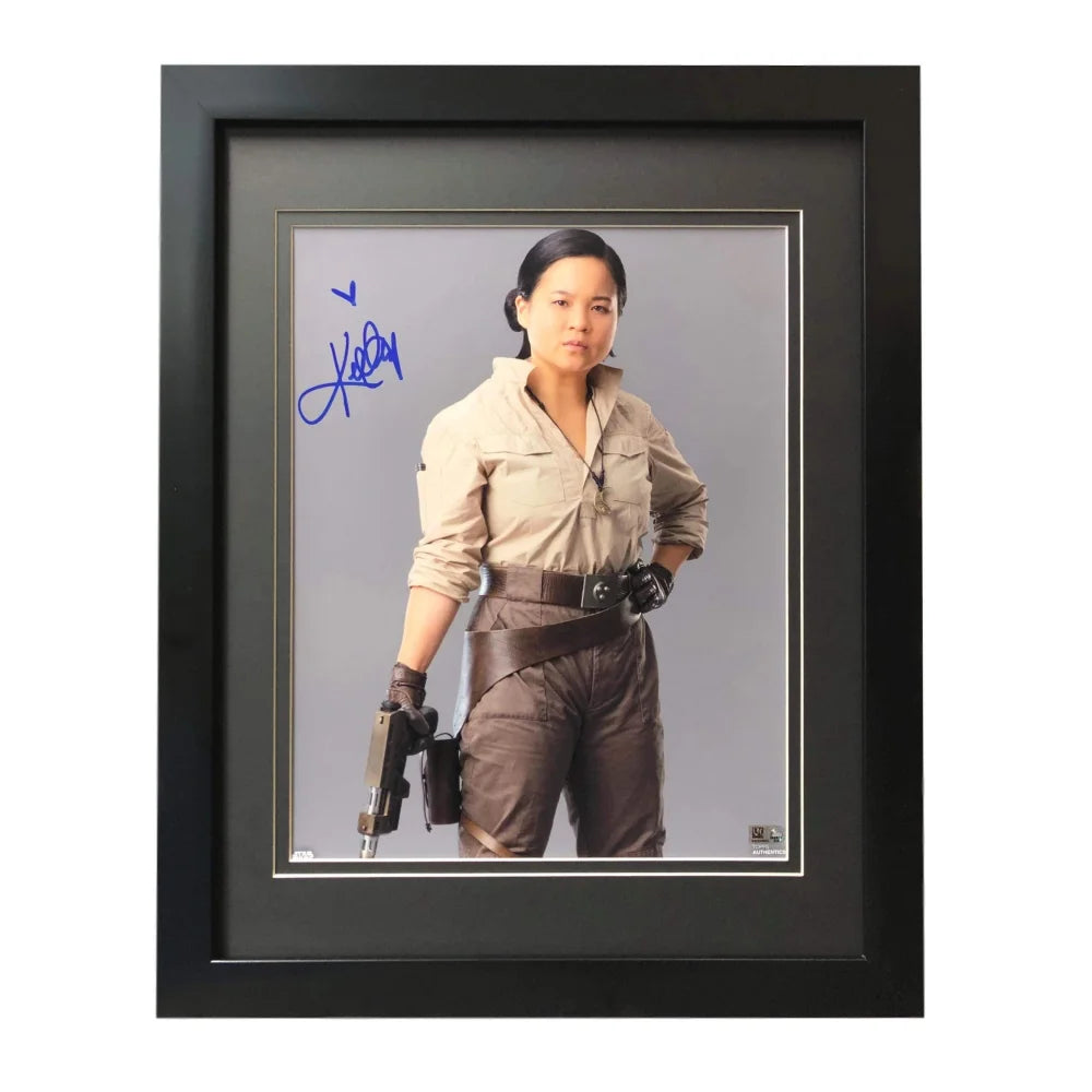 Kellie Marie Tran Autographed Star Wars The Mandalorian Rose Tico 11x14 Photo Framed with Topps COA - Perfect for Collectors, Fans & Home Theater Decor