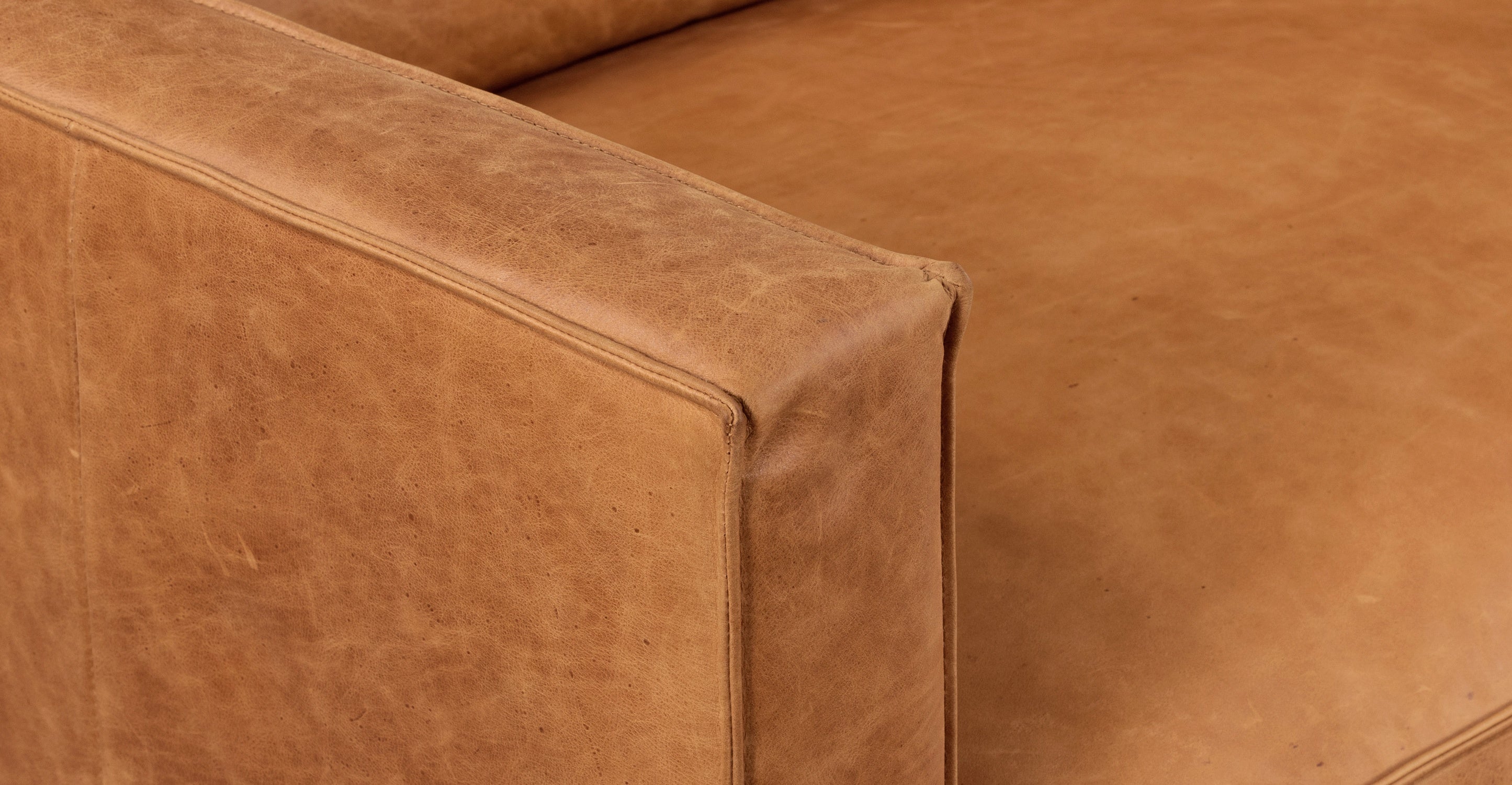 Premium Mateo Genuine Leather Sofa - Modern Luxury Living Room Furniture for Home & Office - Comfortable & Durable Leather Couch for Relaxing, Entertaining & Stylish Decor
