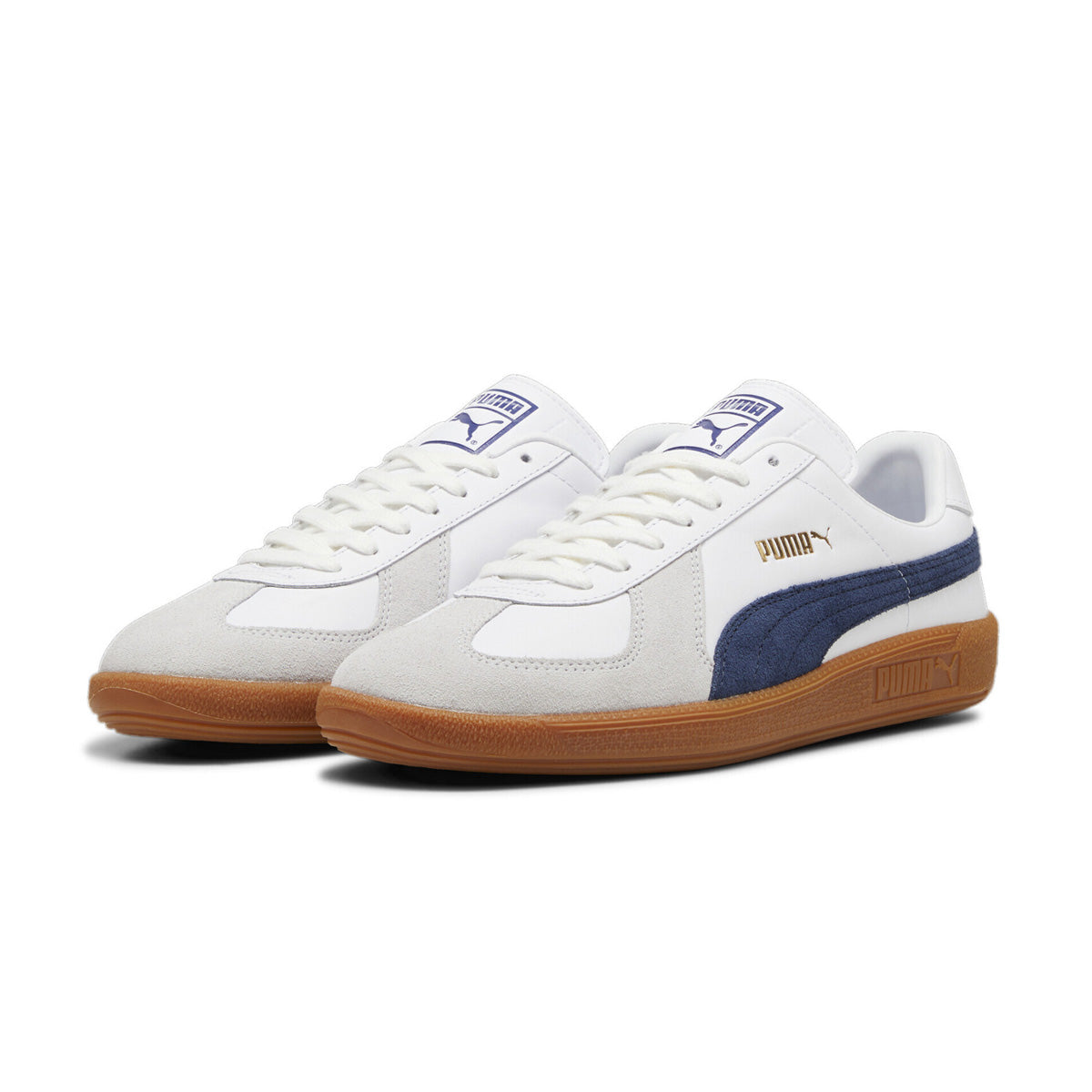 PUMA White Club Navy Army Trainer Sneakers - Men's Running Shoes for Gym, Workout & Casual Wear | Lightweight & Comfortable for Daily Use
