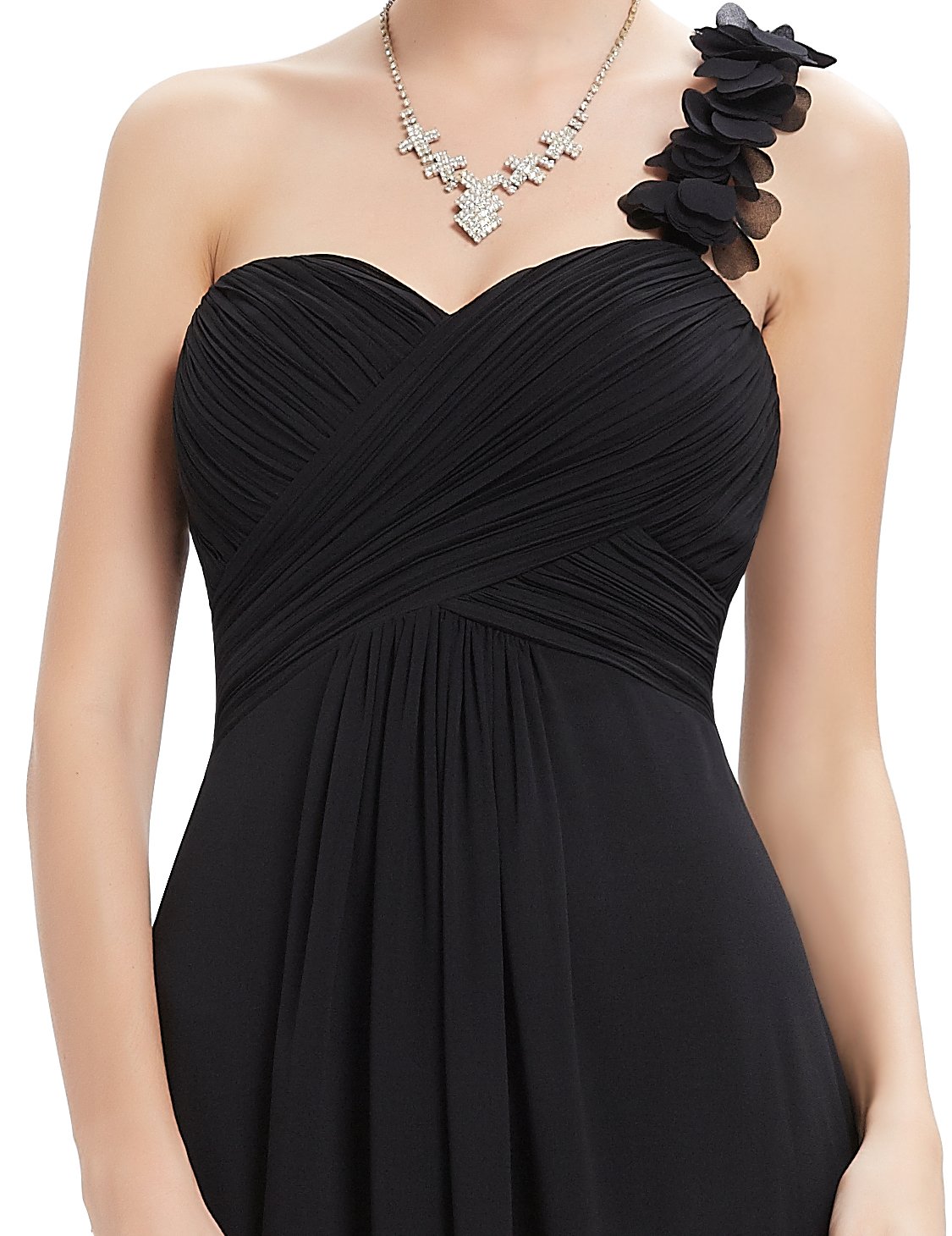 Ever-Pretty Women's Elegant One Shoulder Empire Waist Flowy Maxi Bridesmaid Dress 09768 - Perfect for Weddings, Prom, Evening Parties & Special Occasions