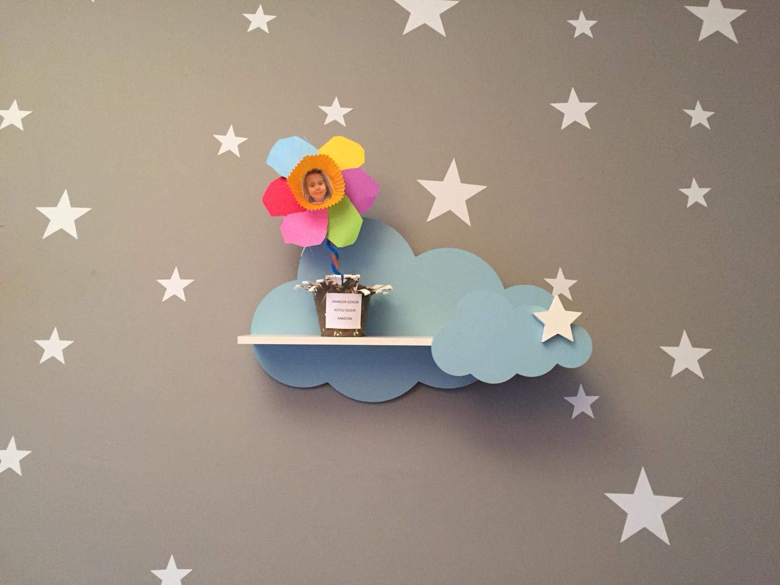 Baby Blue Cloud Shelves for Kids Room & Nursery Decor - Floating Wall Shelves for Books, Toys, and Baby Essentials | Perfect for Baby Shower Gifts & Children's Bedroom Organization