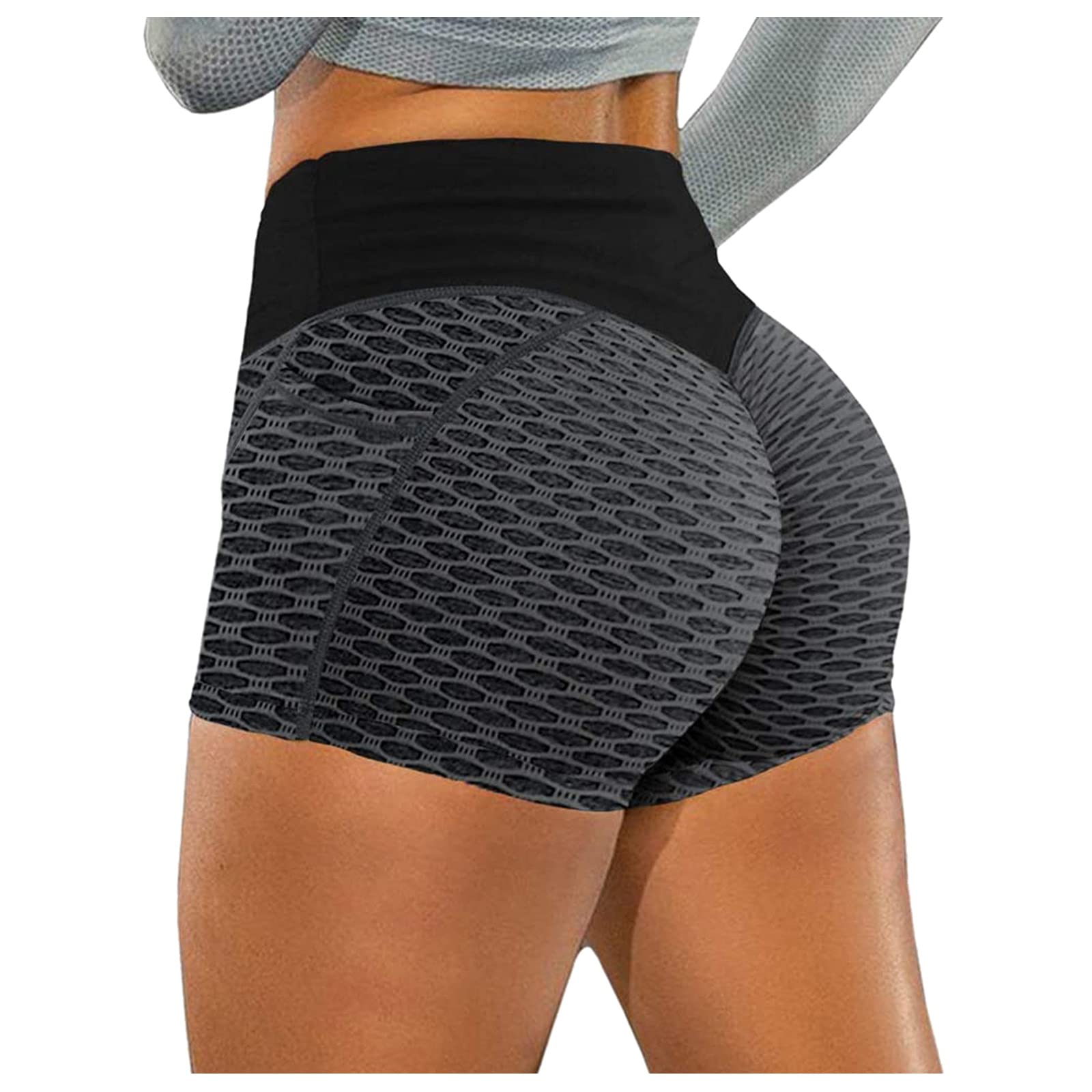 Women's High Waisted Yoga Shorts - Gym & Running Workout for Active Lifestyle