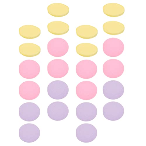 HEALLILY 108Pcs Compressed Facial Sponges - Round Cleansing Pads for Sensitive Skin, Dead Skin Remover, Makeup & Shower Spa Use | Gentle Exfoliating & Massage Sponges for Daily Skincare Routine