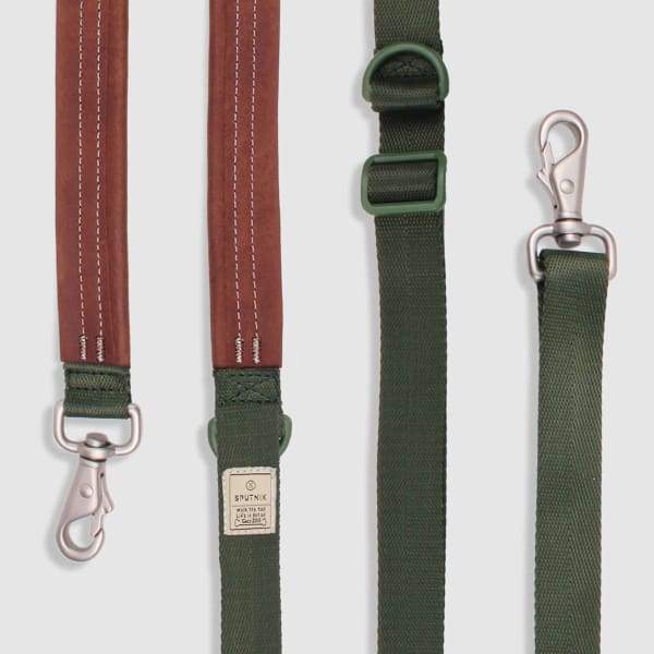 Durable Multi-Function Green Dog Leash for Small & Large Dogs - Adjustable Reflective Pet Walking Lead for Night Safety - Perfect for Daily Walks, Jogging & Outdoor Adventures