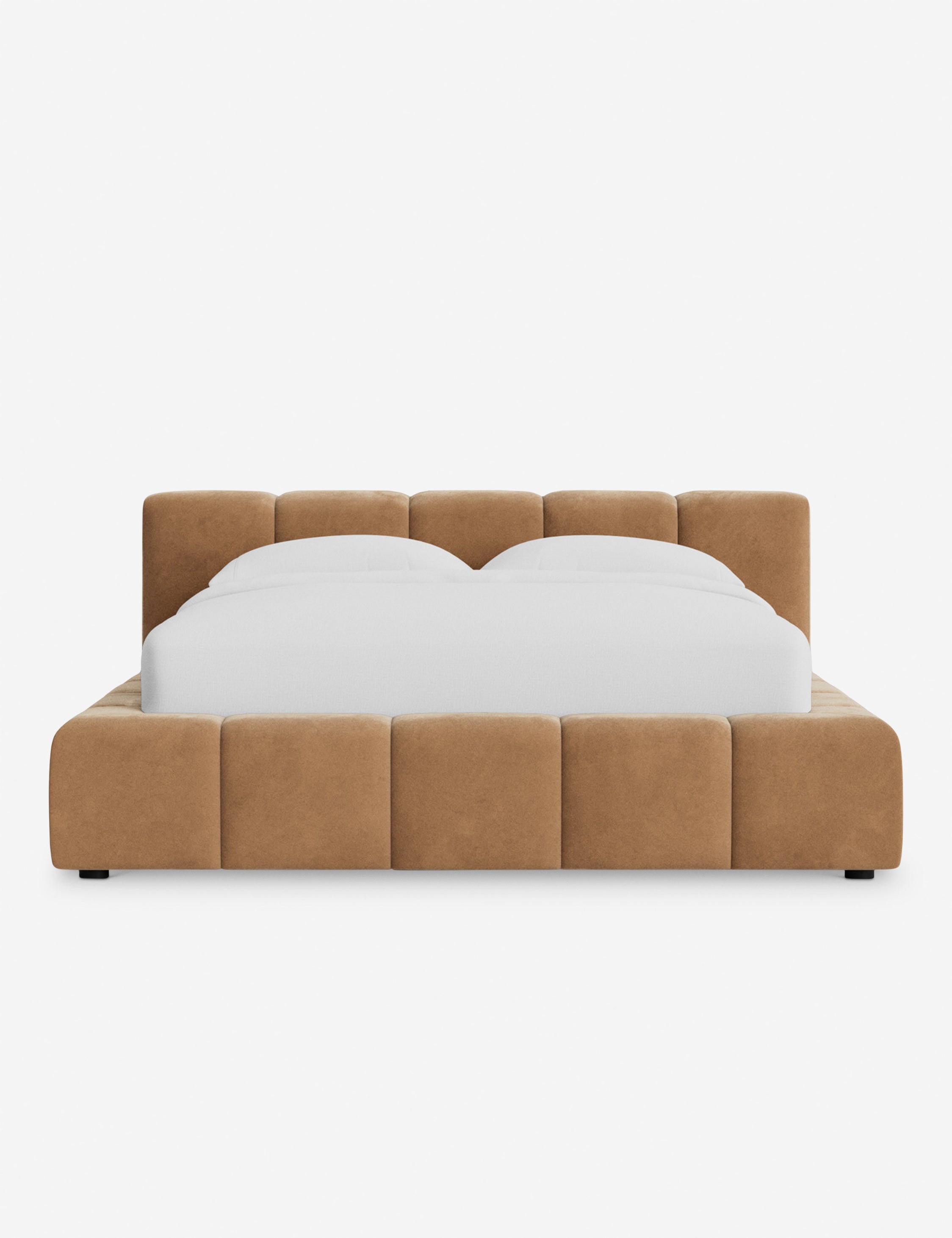 Cambry Platform Bed Frame - Modern Minimalist Wooden Bed with Sturdy Slat Support - Perfect for Bedroom, Guest Room, and Studio Apartments
