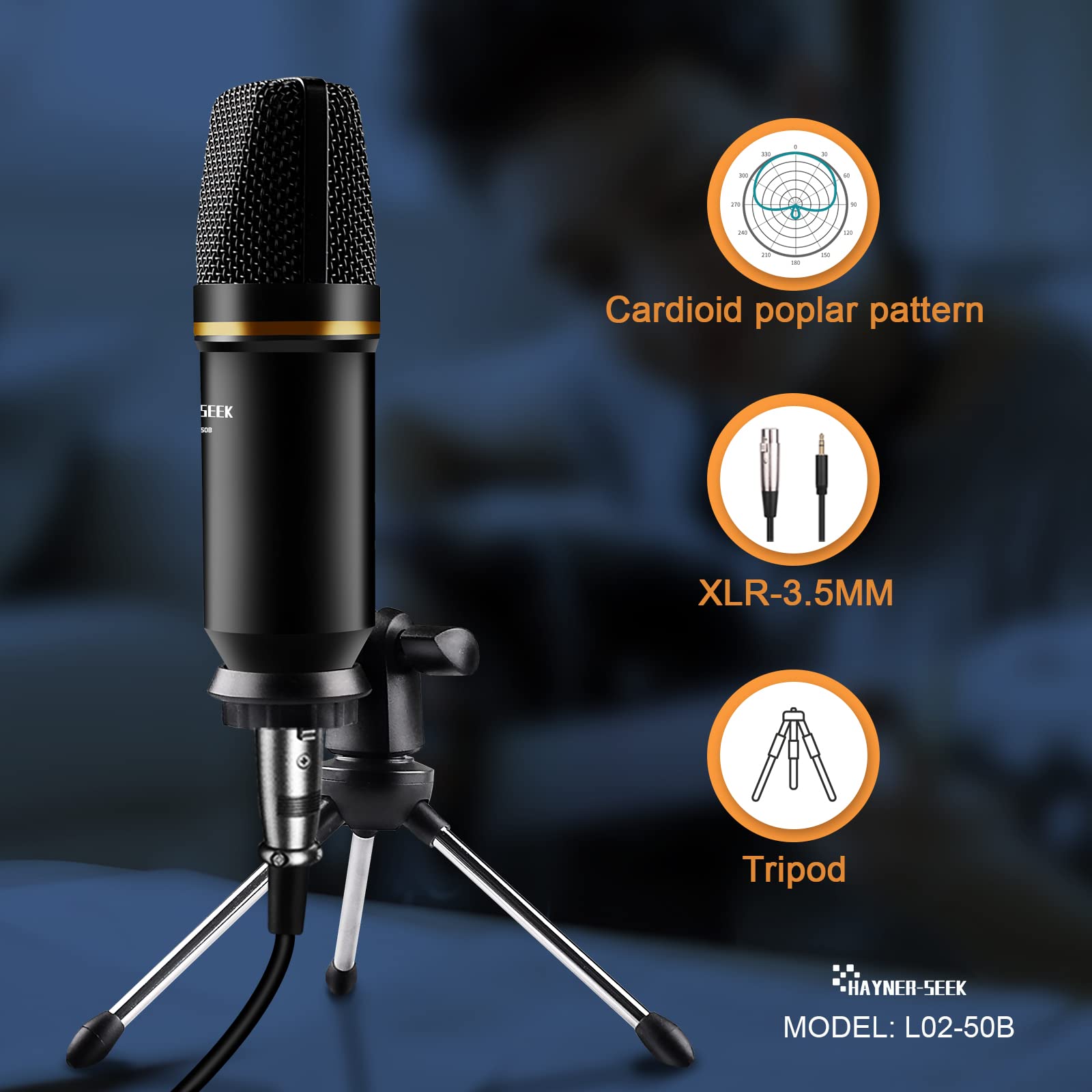 Professional Podcast Equipment Bundle - 2 Studio Condenser Microphones & Headphones for Streaming, Recording, YouTube, Twitch (Home Studio Setup)