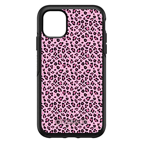 Black Pink Leopard Skin Spots On Black Case