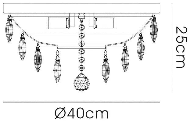 Consten Flush Ceiling Light Fixture with E14 Socket - Perfect for Bedroom, Hallway & Small Space Lighting