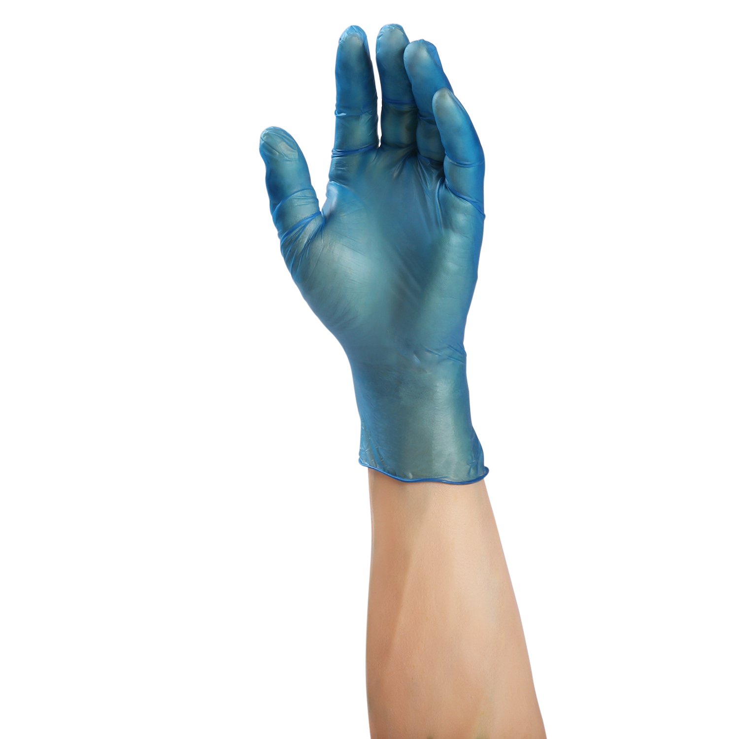 AmerCare Odyssey Powder-Free Vinyl Gloves - 100 Pcs, Disposable, Latex-Free, Medical Grade for Healthcare, Food Handling & Cleaning - Ideal for Hospitals, Restaurants, Salons & Home Use