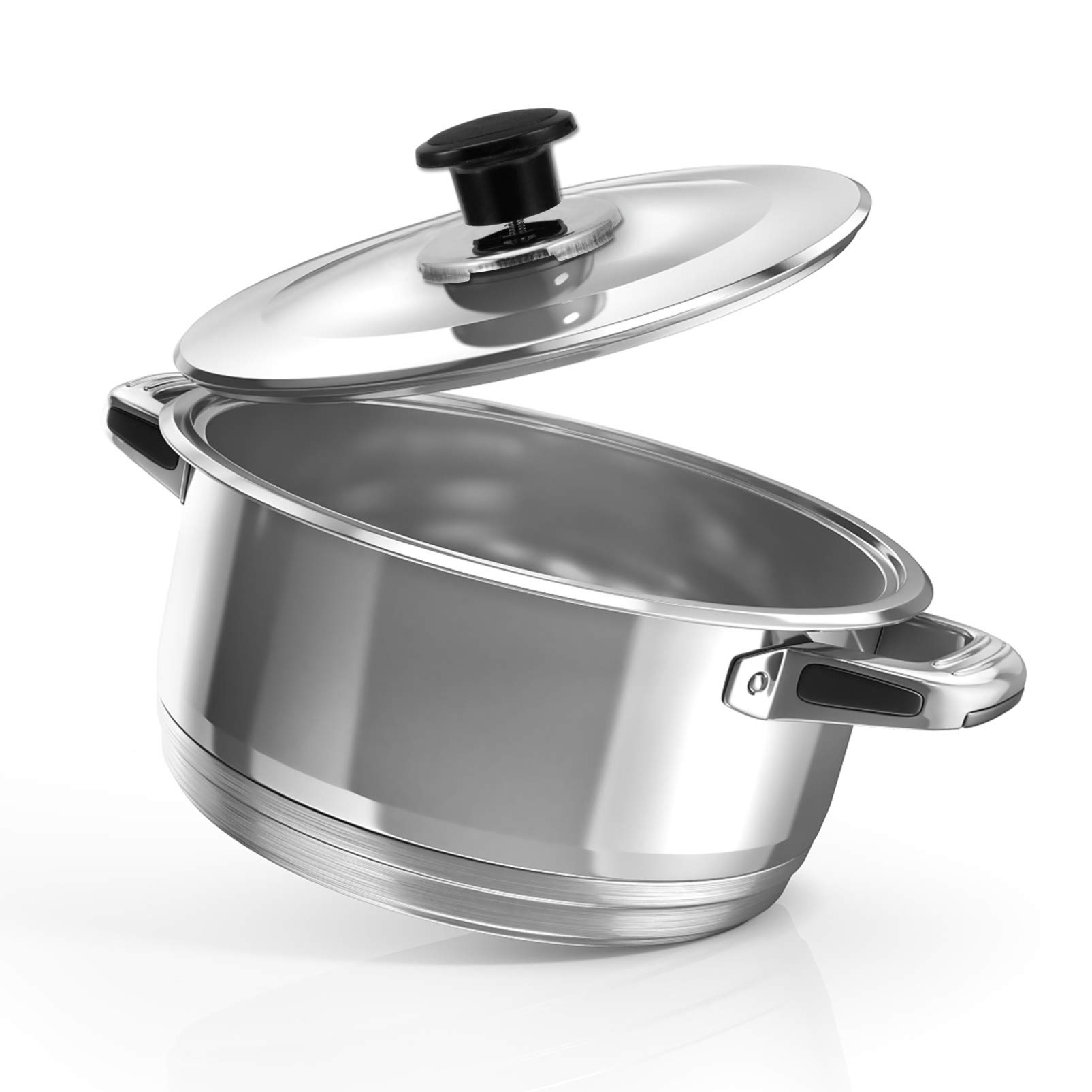 Hemoton 4-Piece Stainless Steel Tea Kettle Lid Knobs - Heat Resistant Pot Handle Replacement for Stovetop Kettles - Perfect for Tea Making, Cooking & Kitchen Safety (Vocalize Model)