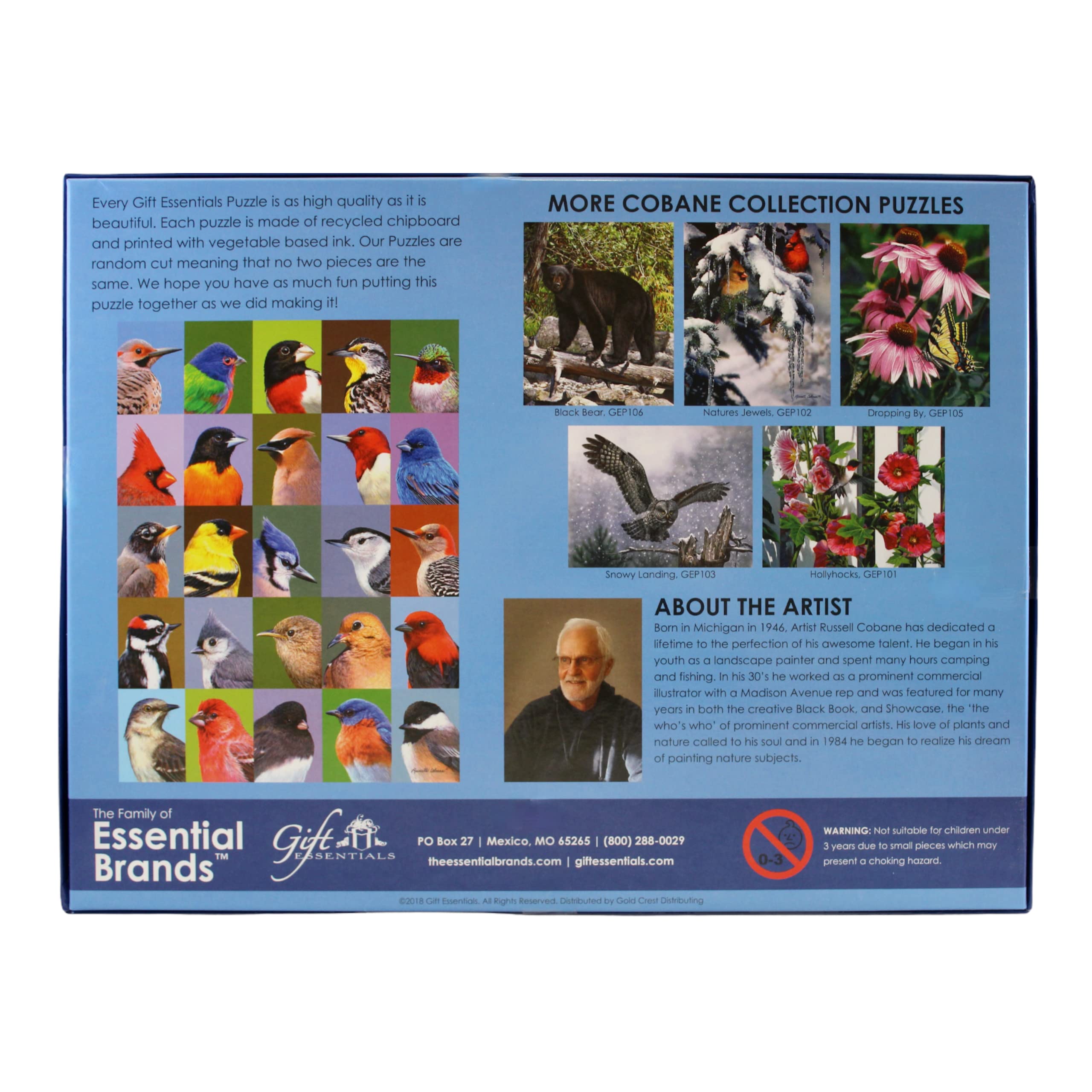 1000 Piece Jigsaw Puzzle - Backyard Bird Friends Collage - Challenging Puzzle for Adults & Kids - Perfect for Family Game Night & Educational Activity
