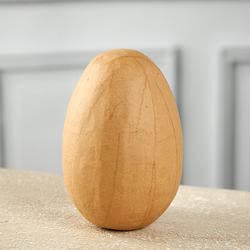 48-Pack Unpainted Paper Mache Easter Eggs for DIY Crafting - 6