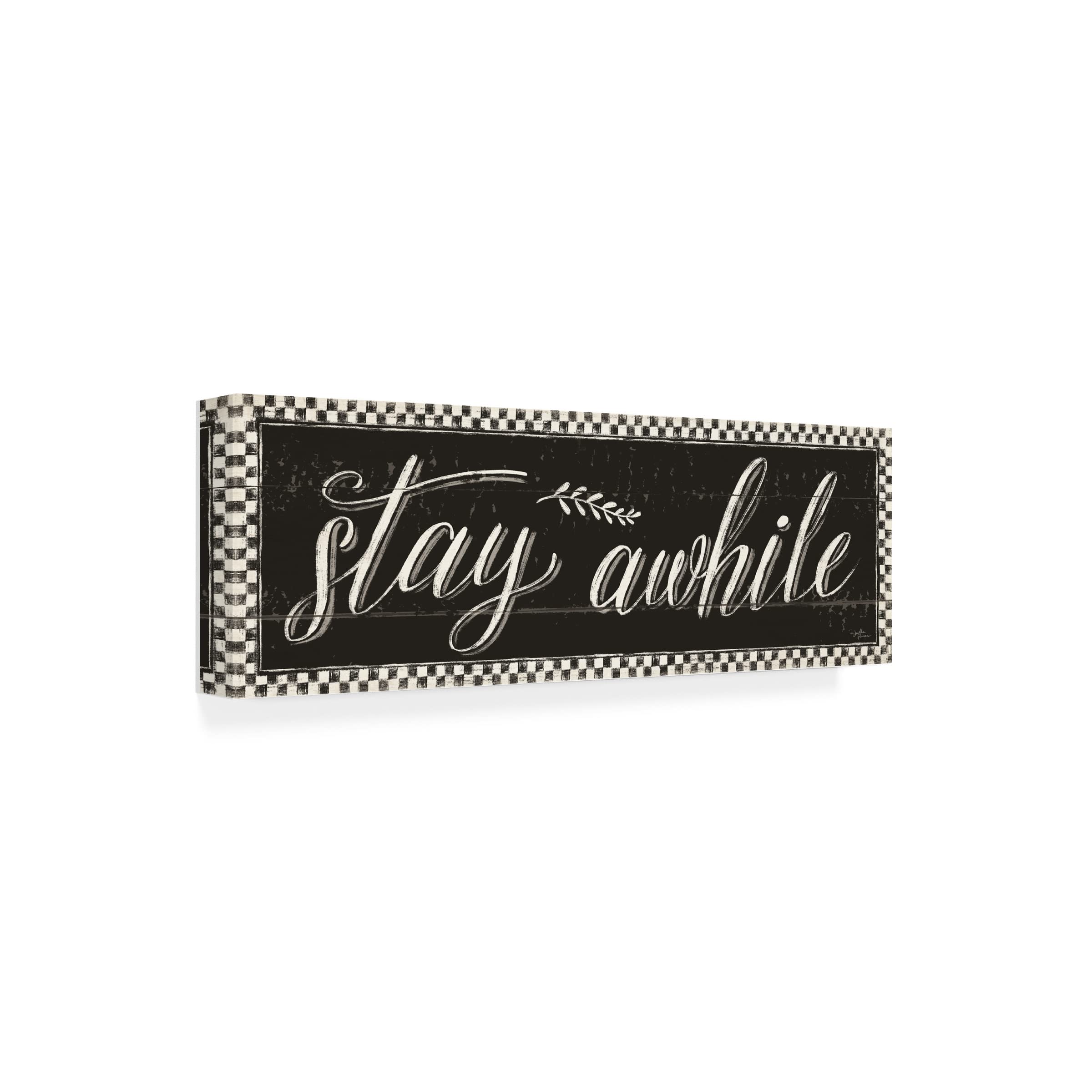 Trademark Fine Art 'Country Thoughts III Black' Canvas Wall Art by Janelle Penner - Rustic Farmhouse Decor for Living Room, Bedroom & Office