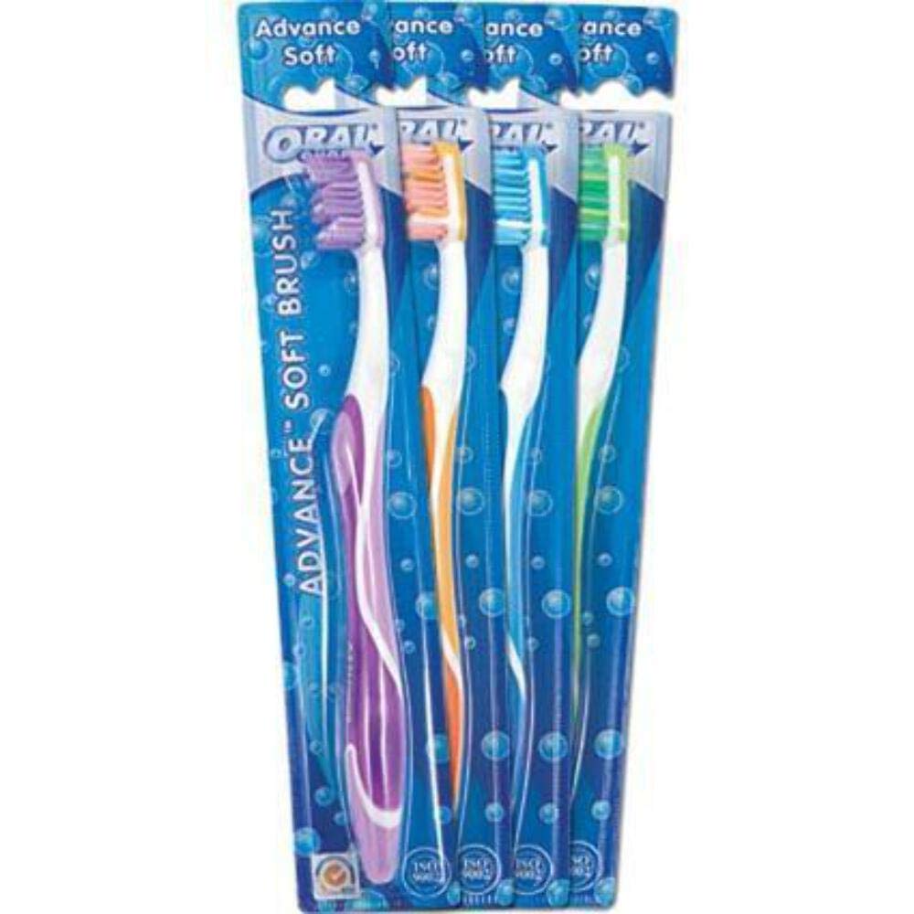 Premium Adult Advanced Toothbrush - 100 Pack | Soft Bristles for Sensitive Teeth & Gum Care | Perfect for Travel, Home & Office Use