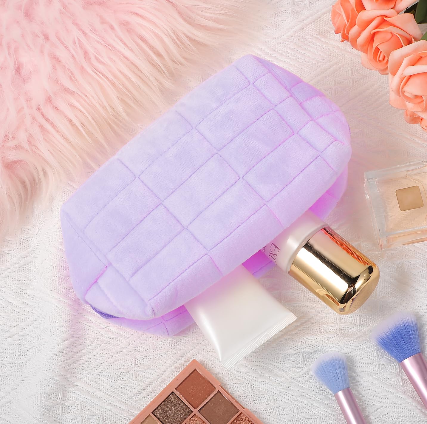 6-Piece Waterproof Travel Makeup Bag Set for Women - Large Cosmetic Organizer Case with Toiletry Pouch | Perfect for Bathroom Storage, Gym Essentials & Vacation Packing