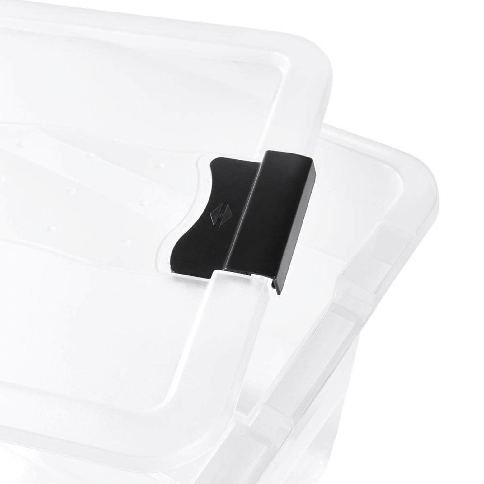 24L Clear Crystal Storage Box - Transparent Plastic Organizer for Home, Office & Craft Supplies | Perfect for Organizing Jewelry, Makeup, Stationery & Small Items